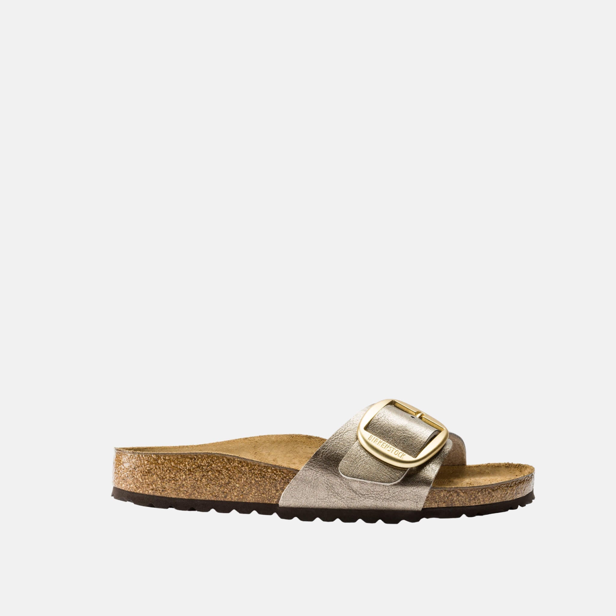 Papuci Regular Birkenstock Madrid Big Buckle Graceful auriu