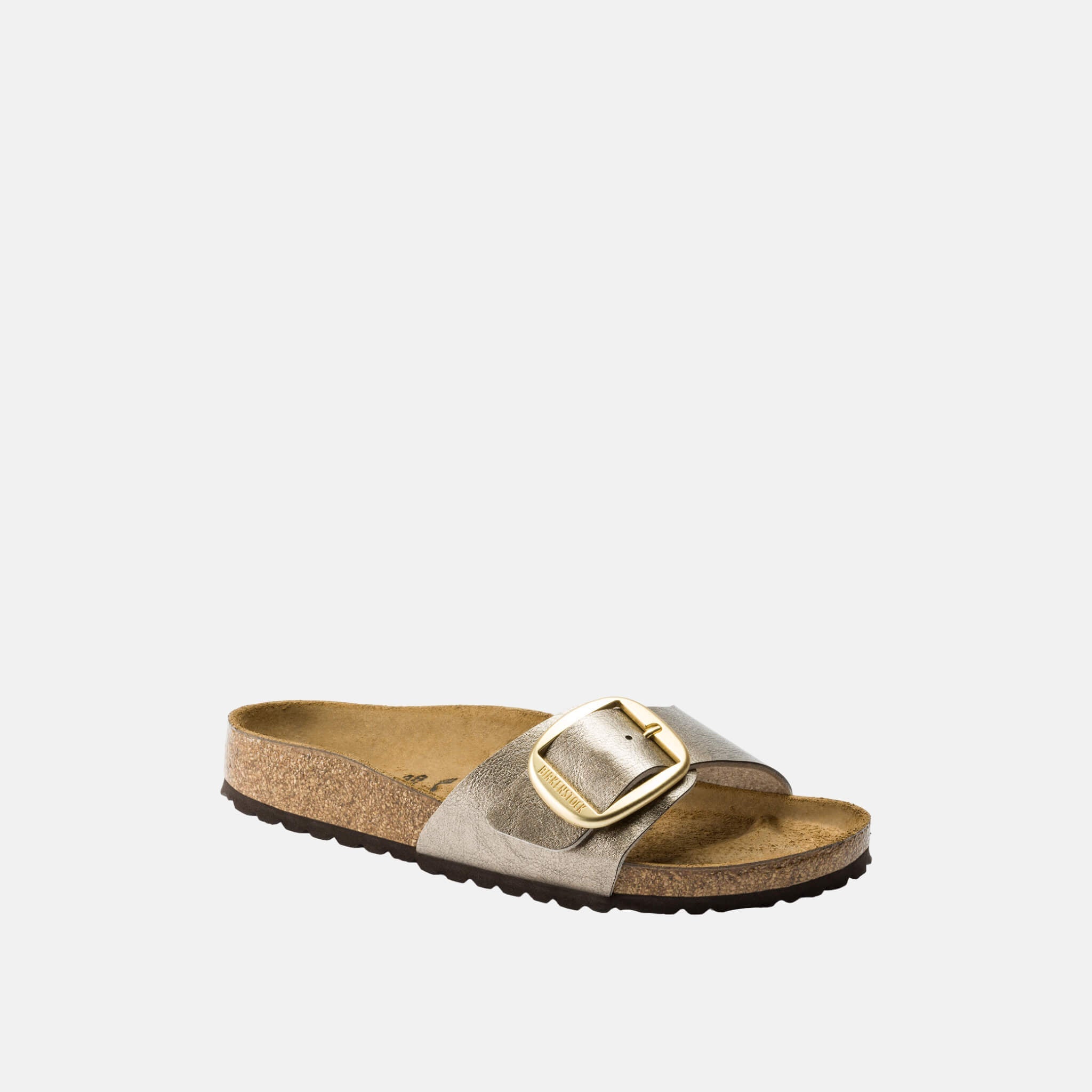 Papuci Regular Birkenstock Madrid Big Buckle Graceful auriu
