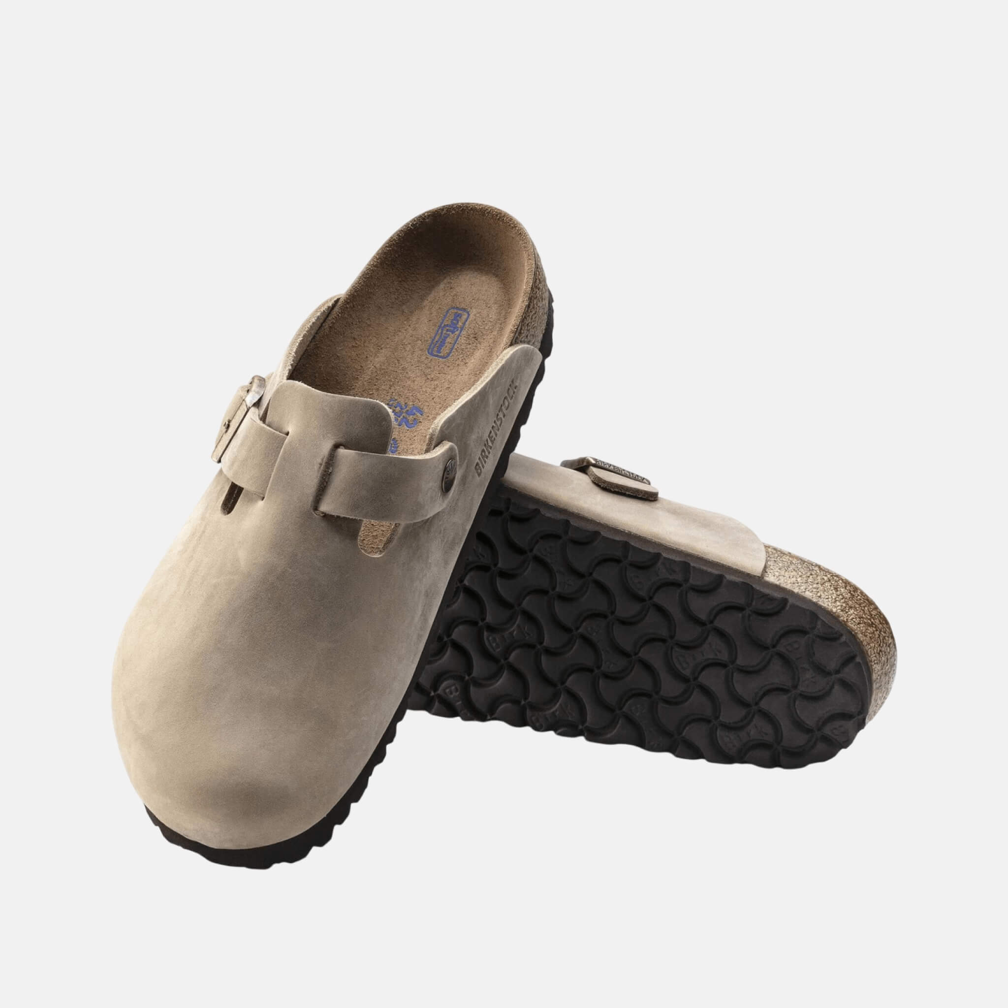 Papuci Regular Boston Soft Footbed Natural Leather Oiled maro