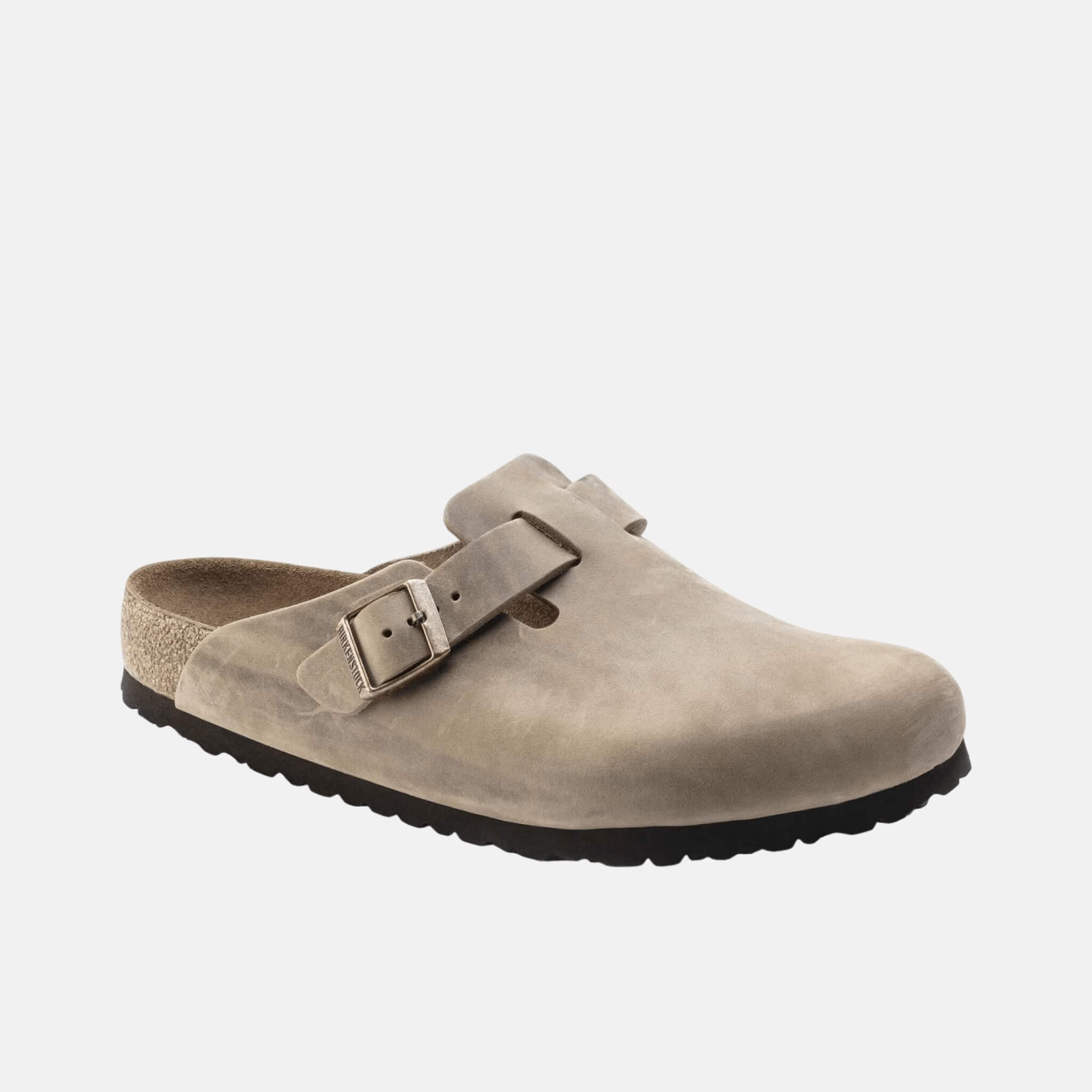 Papuci Regular Boston Soft Footbed Natural Leather Oiled maro
