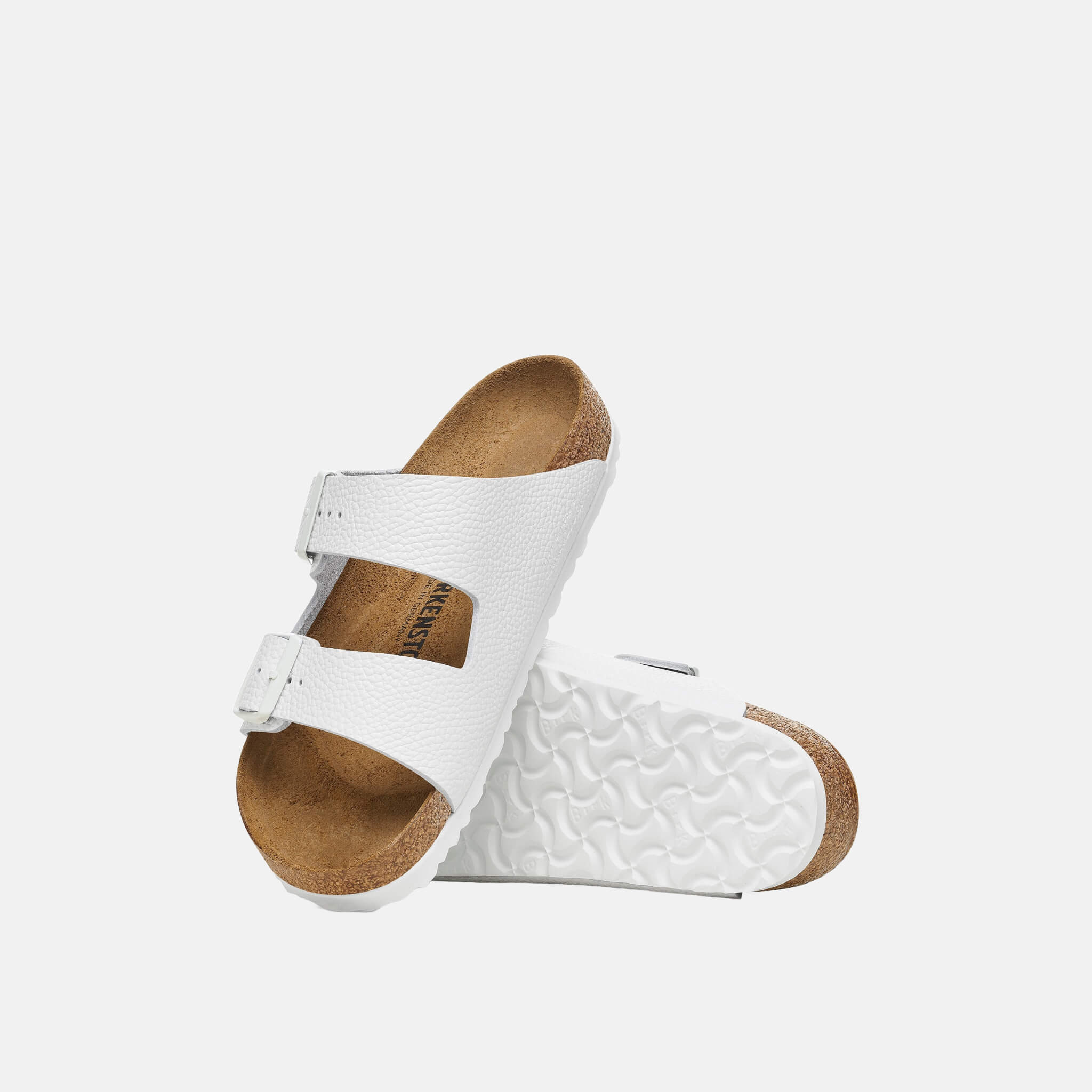 Papuci Arizona Smooth Leather alb