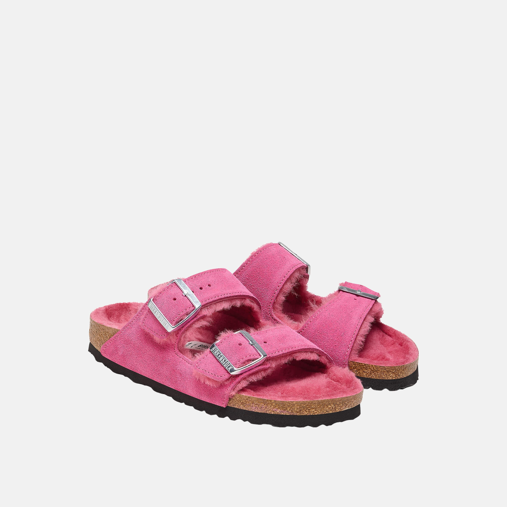 Papuci Regular Arizona Suede Shearling roz