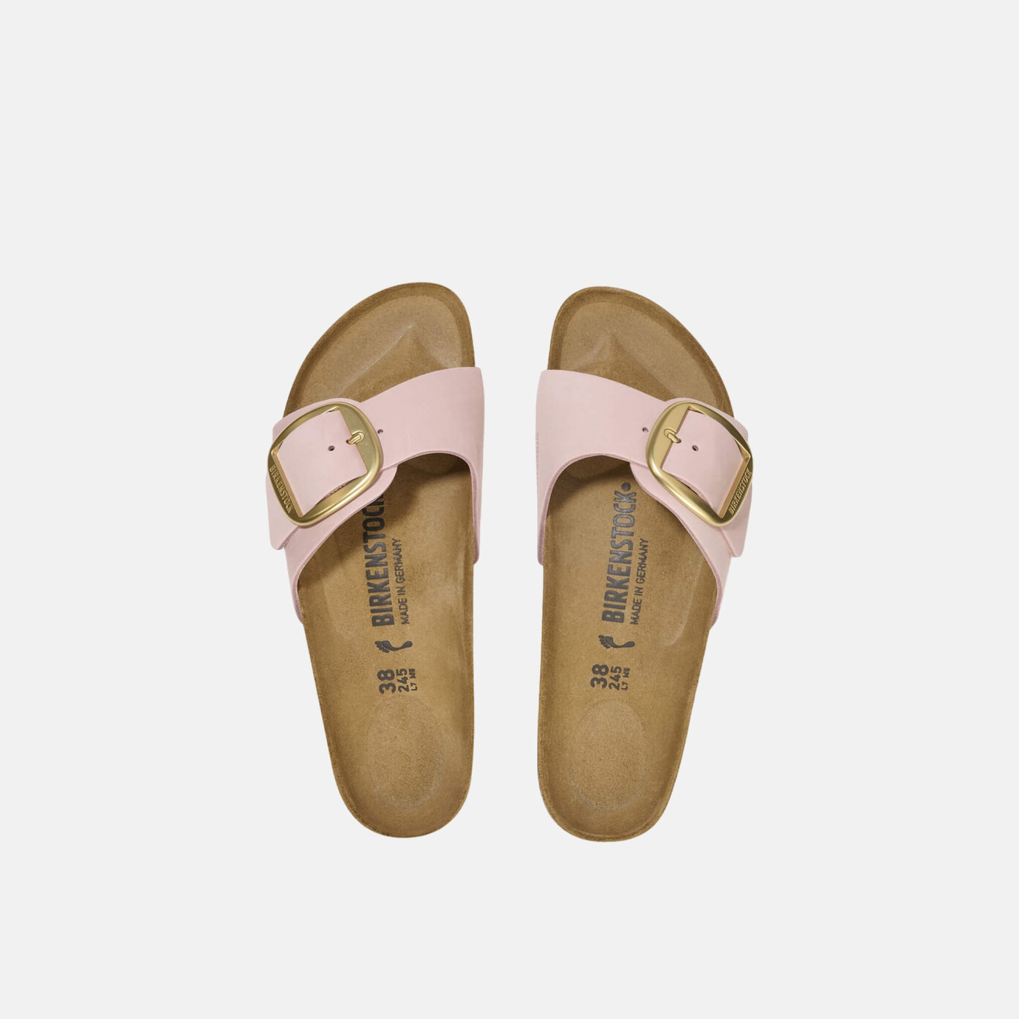 Papuci Regular Birkenstock Madrid Big Buckle Nubuck Leather roz