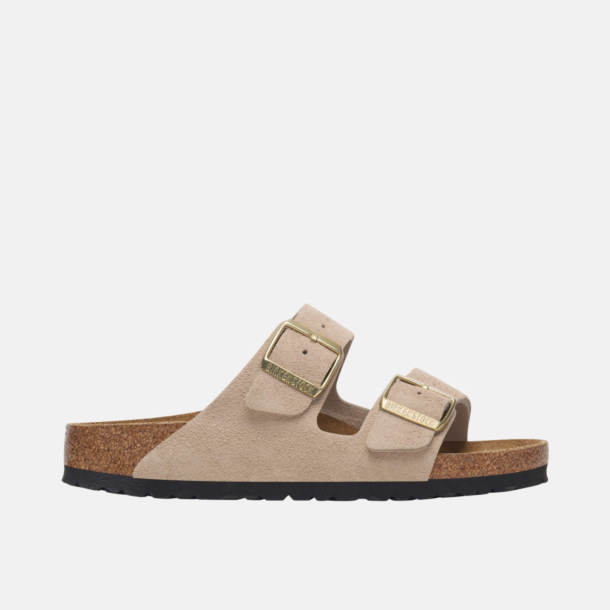 Papuci Regular Arizona Suede Leather bej