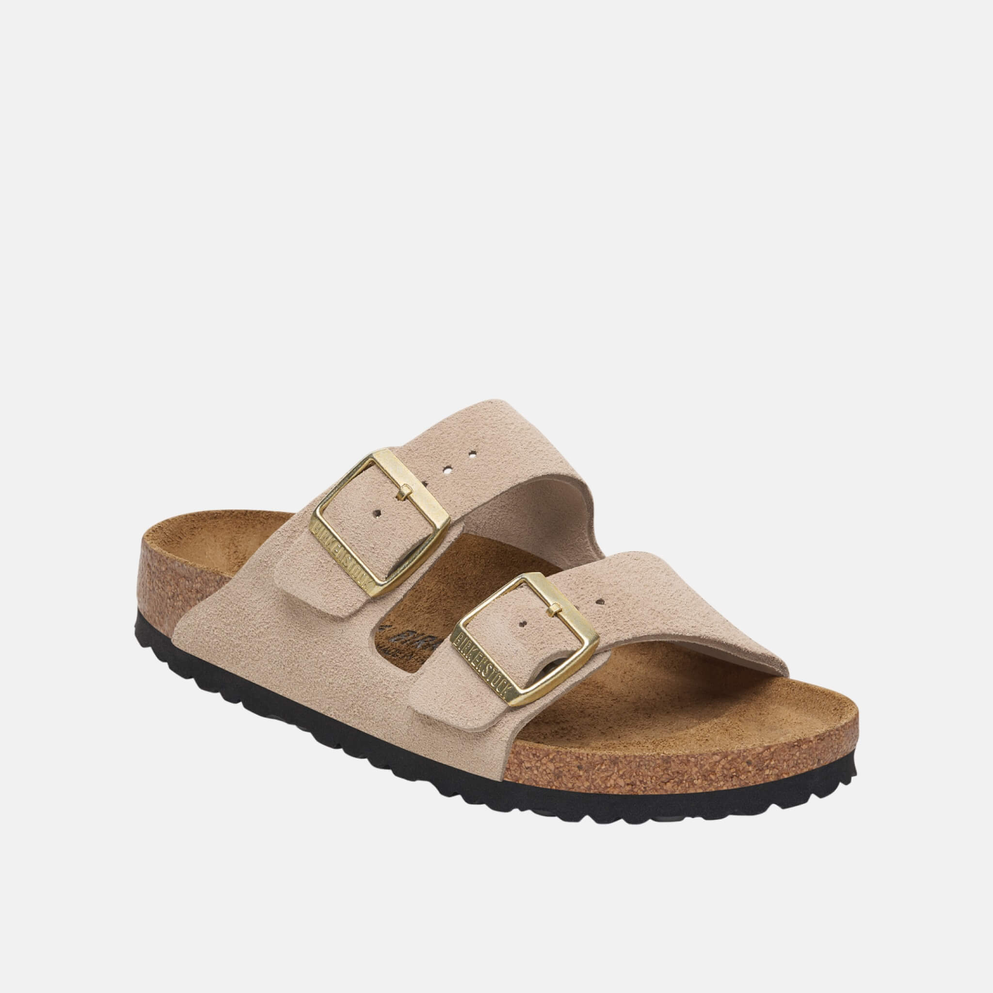 Papuci Regular Arizona Suede Leather bej