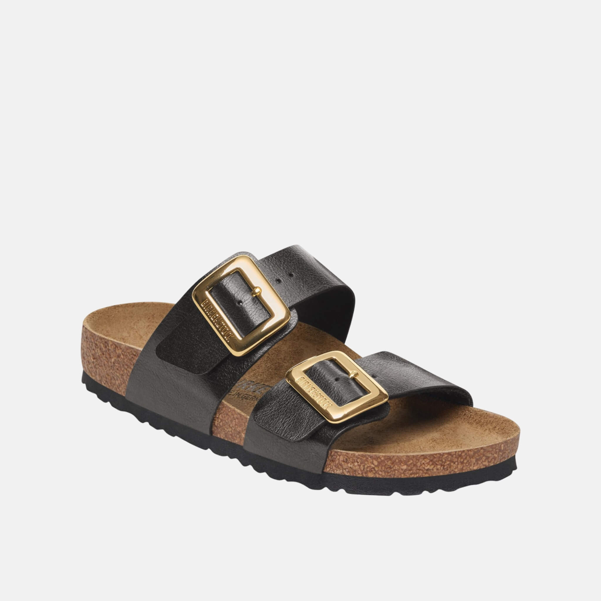 Papuci Regular Sydney Cushion Buckle Birko-Flor negru