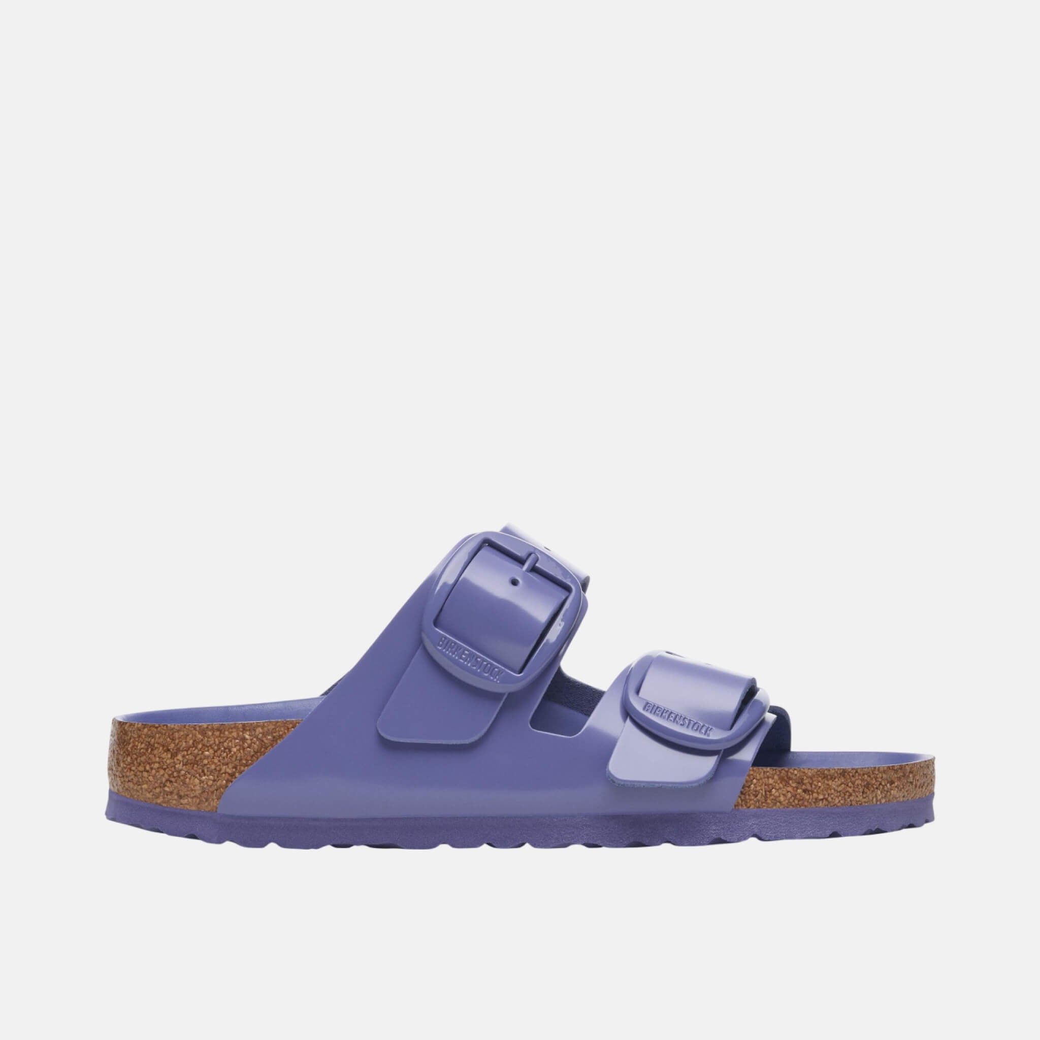 Papuci Regular Arizona Big Buckle Natural Leather Patent mov