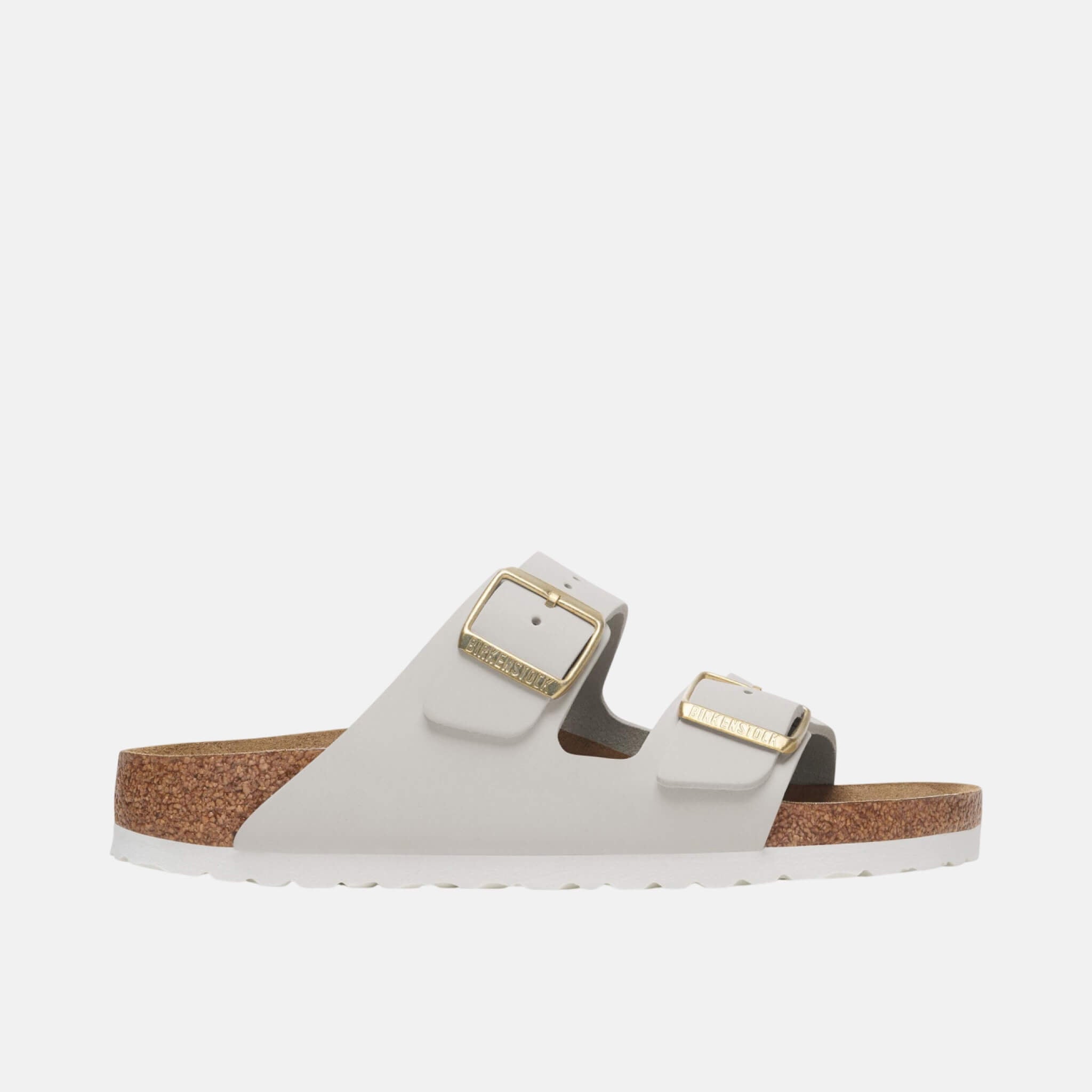 Papuci Regular Arizona Nubuk Leather alb