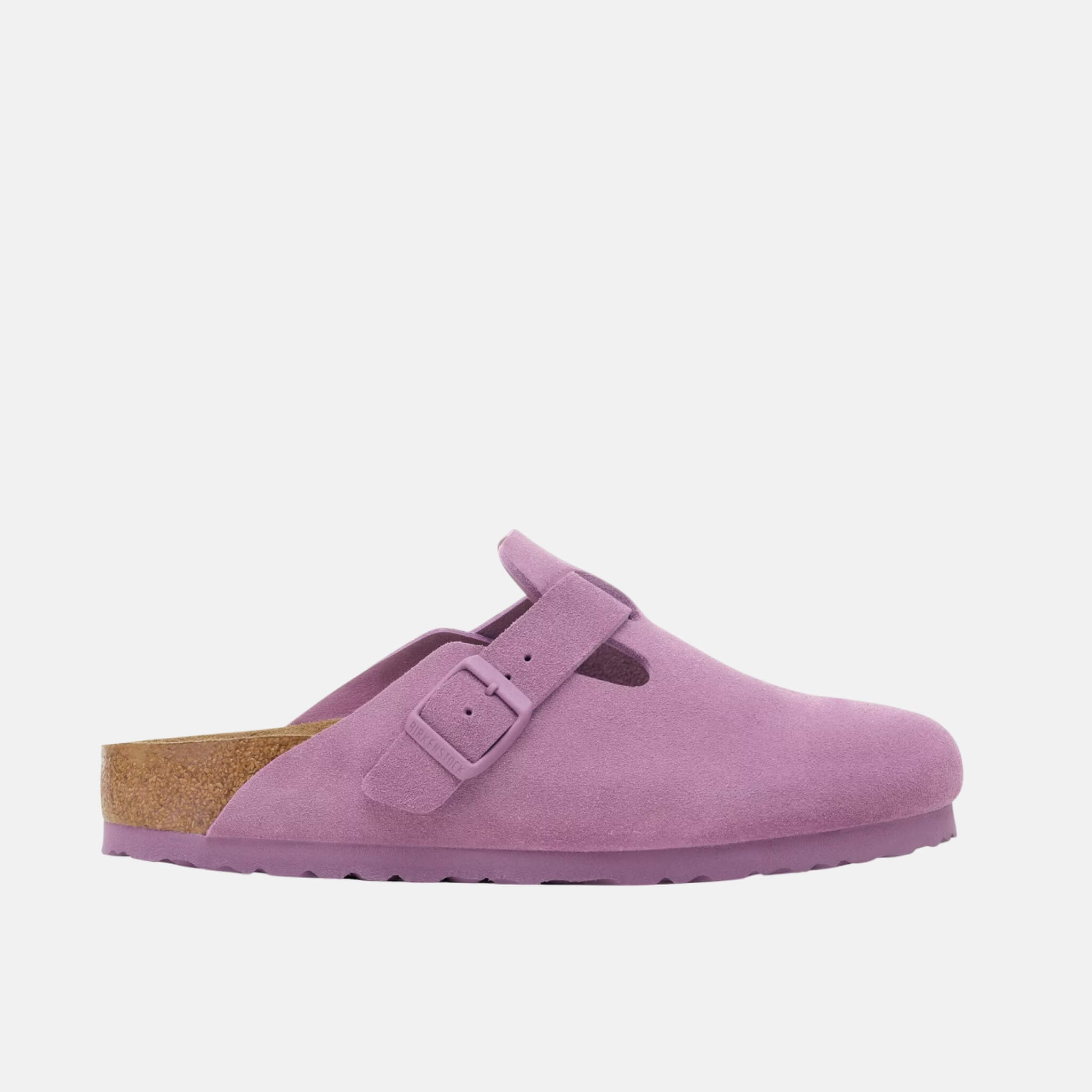 Saboți regular Boston Suede Leather roz