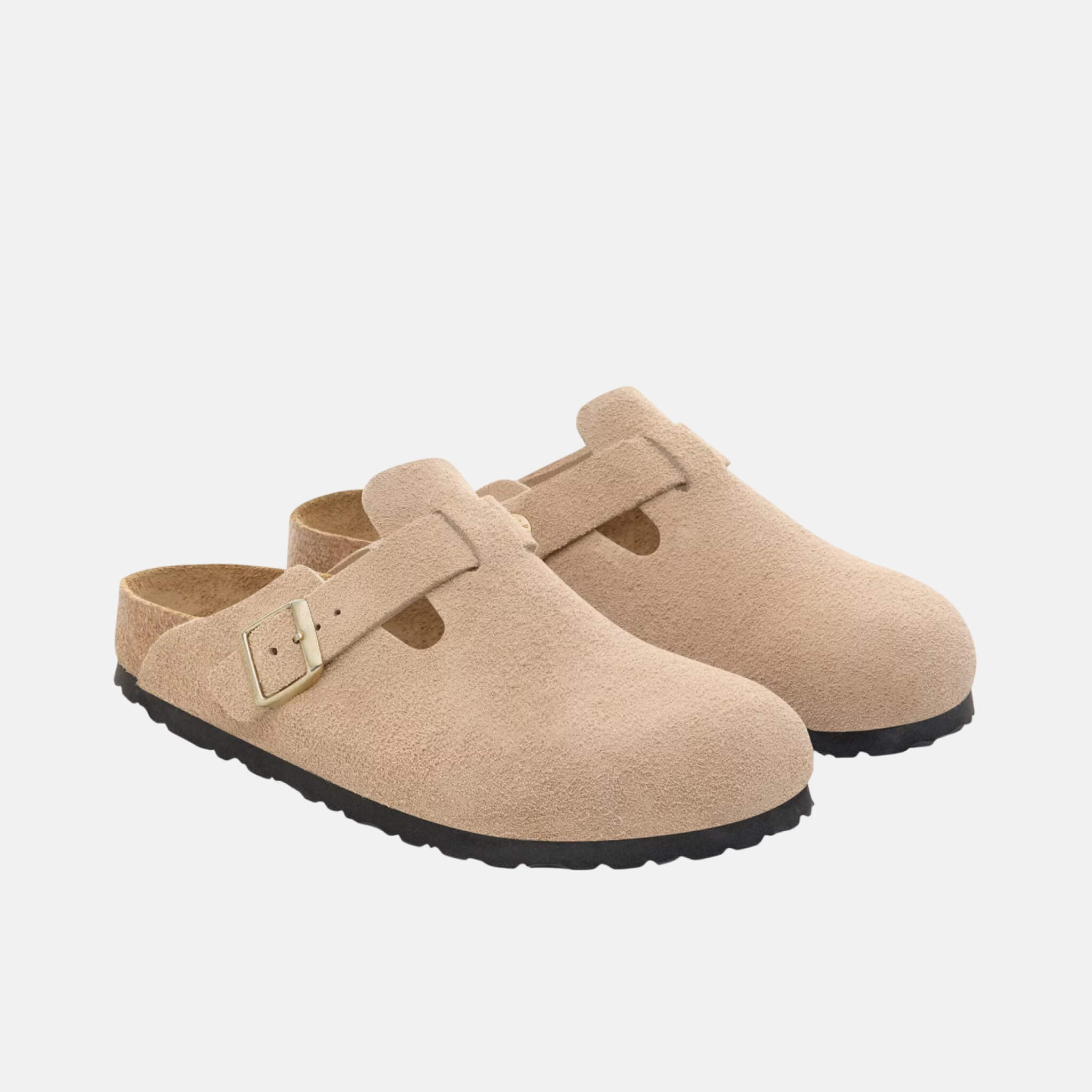 Saboți regular Boston Suede Leather bej