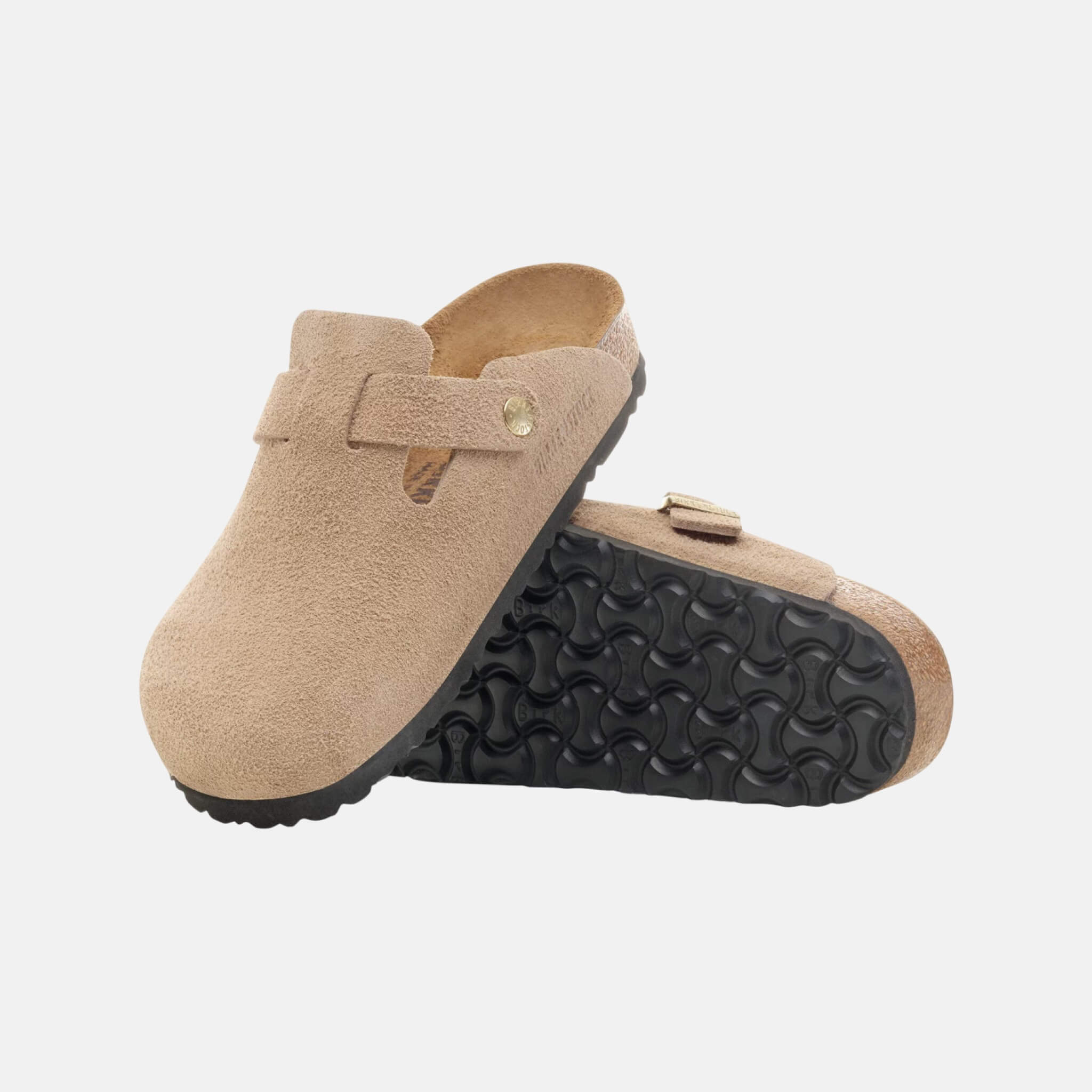 Saboți regular Boston Suede Leather bej