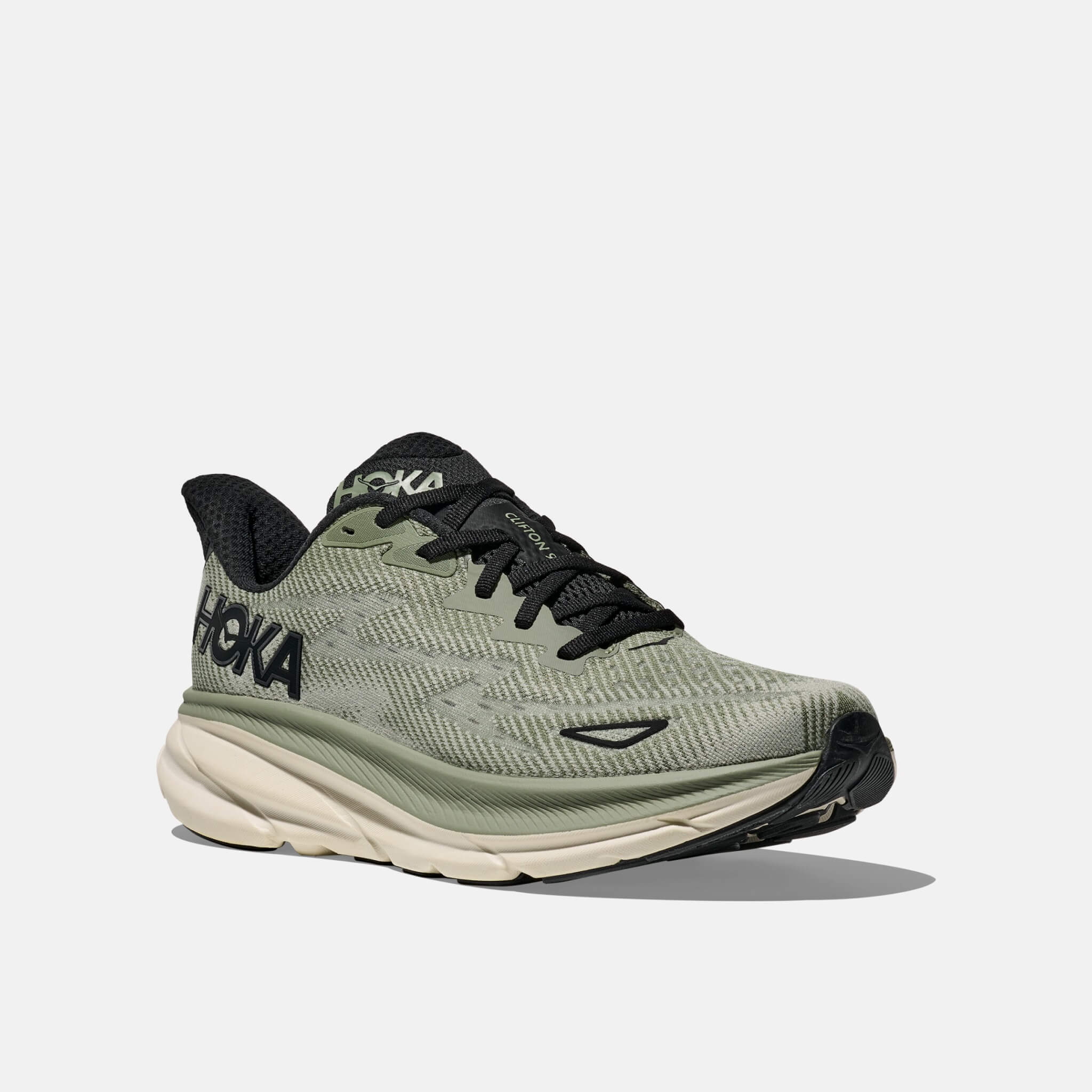 Pantofi sport verzi Hoka Clifton 9 bărbați