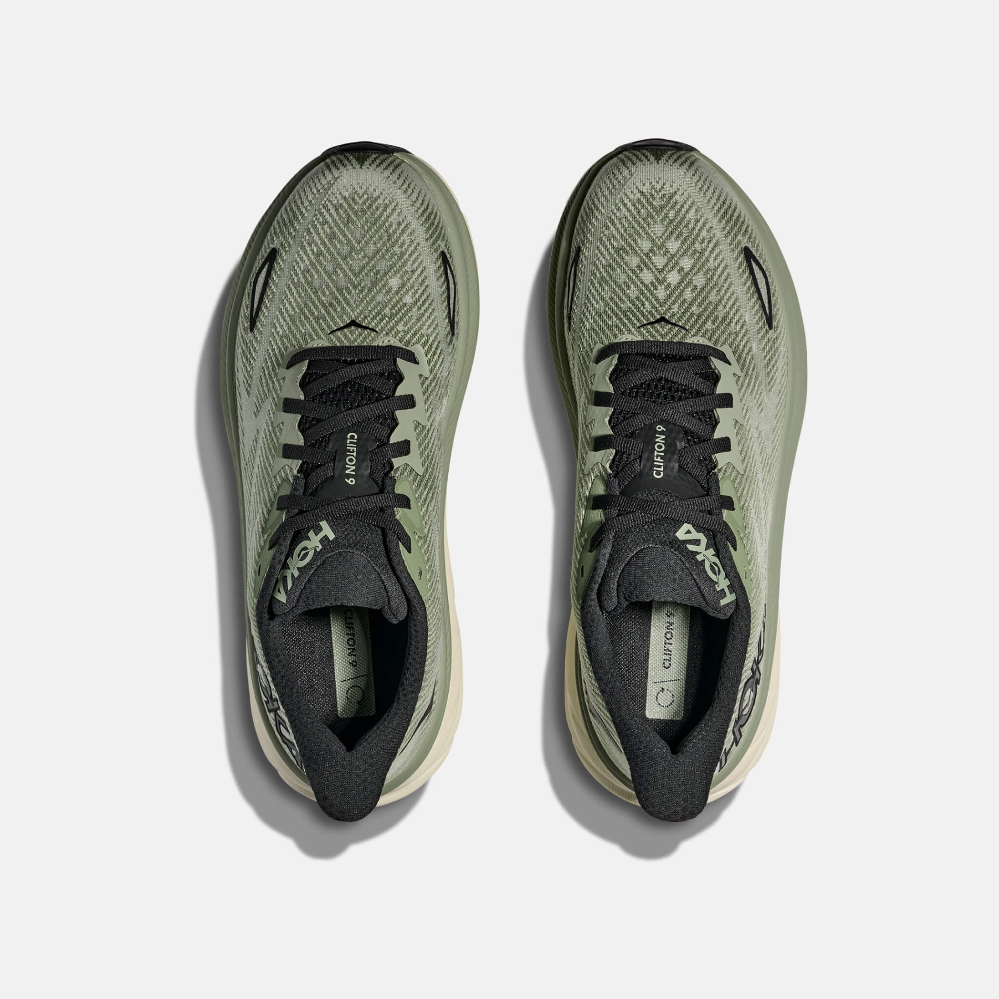 Pantofi sport verzi Hoka Clifton 9 bărbați