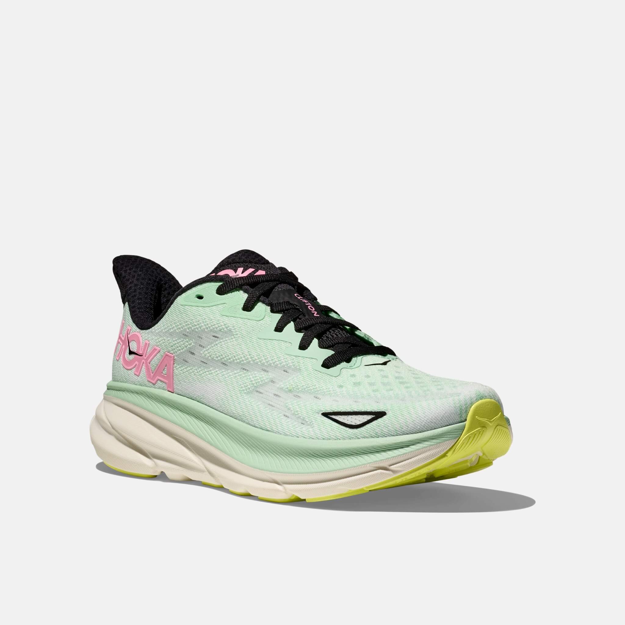 Pantofi sport verzi Hoka Clifton 9 de damă