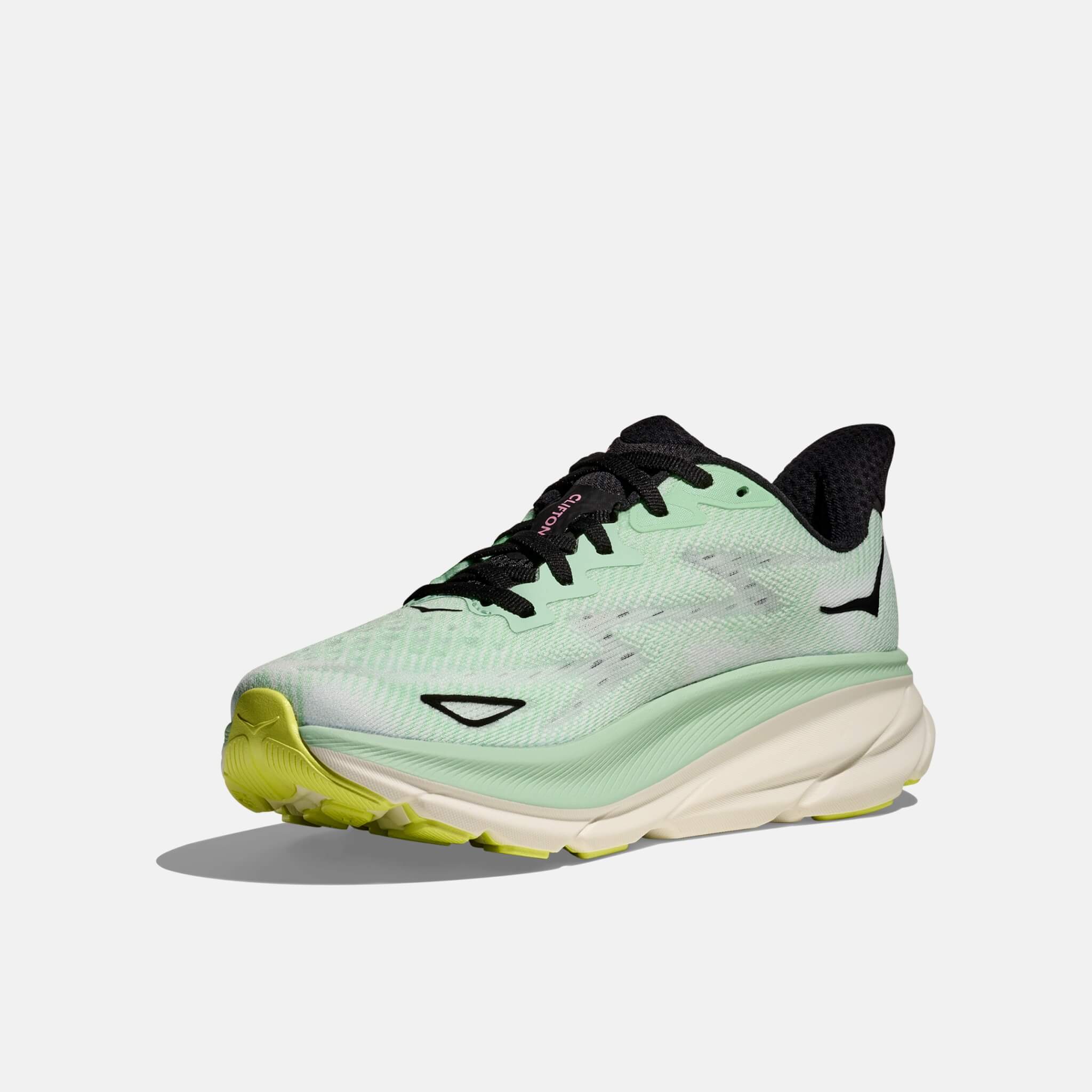 Pantofi sport verzi Hoka Clifton 9 de damă