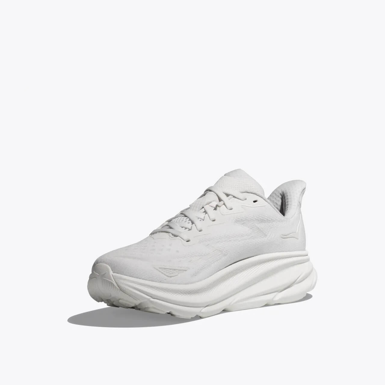 Pantofi de alergare albi Hoka Clifton 9 de damă