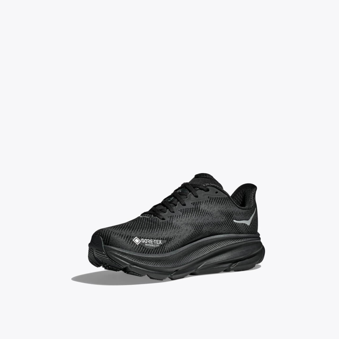 Pantofi de alergare negri Hoka Clifton 9 GTX de damă