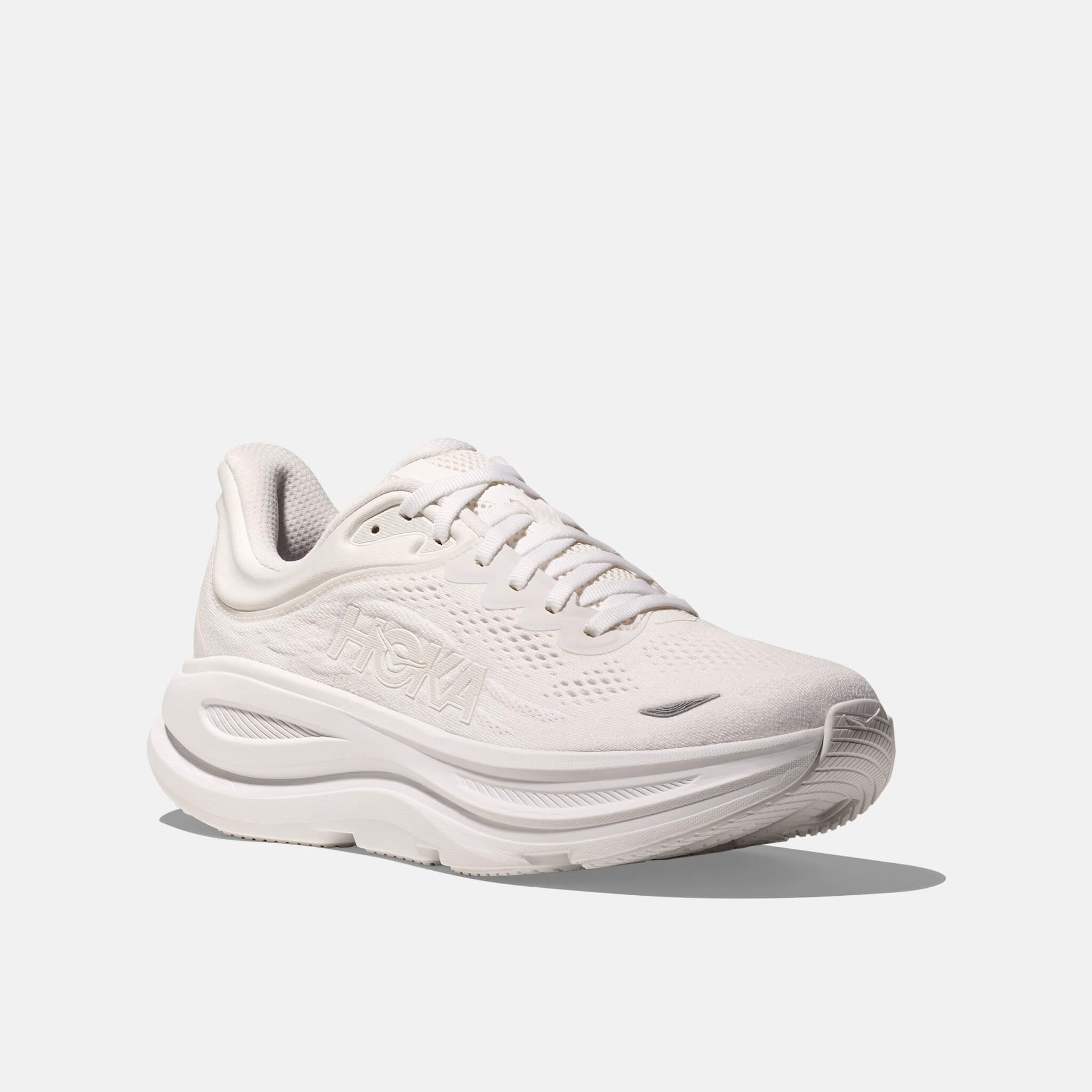 Pantofi de alergare albi Hoka Bondi 9 bărbați