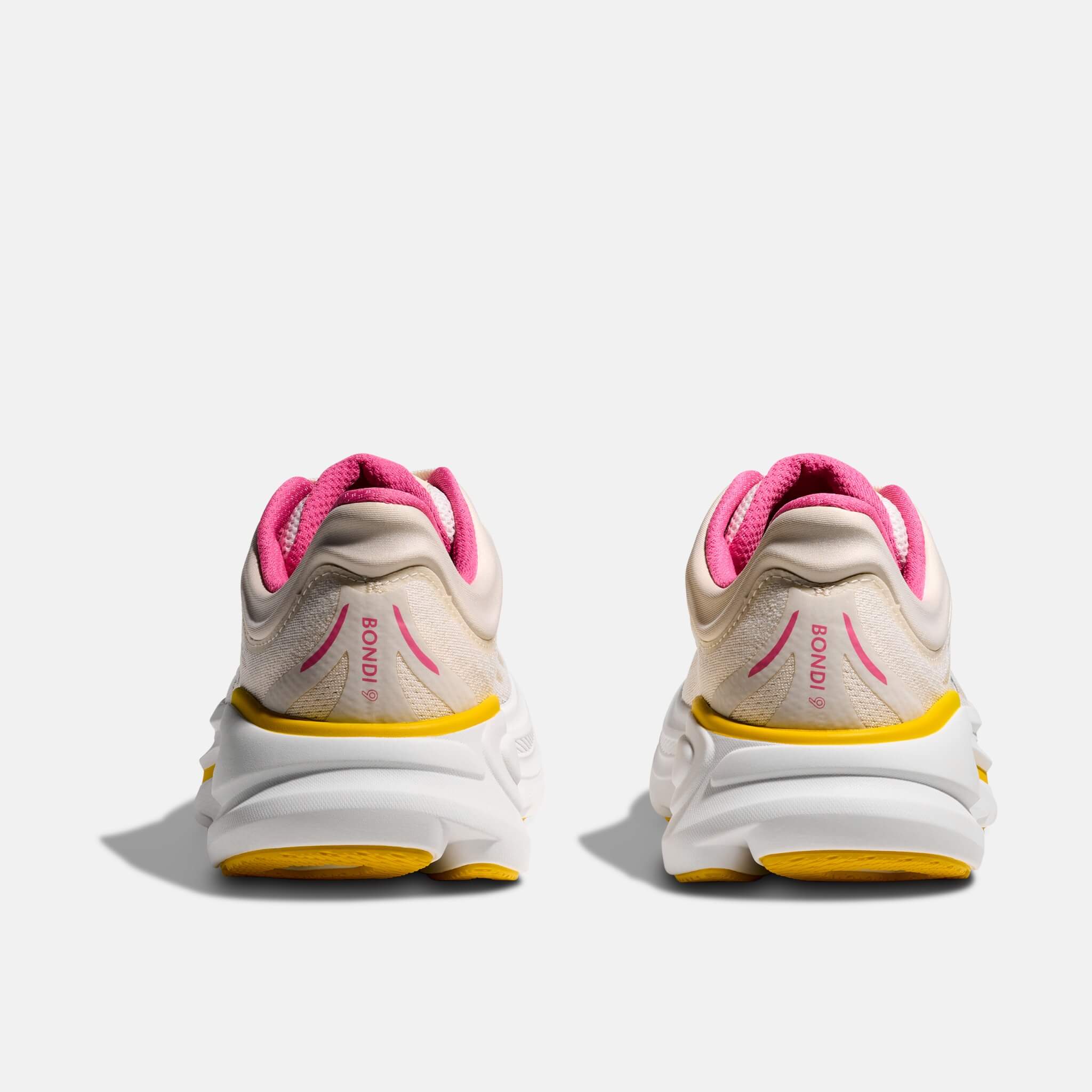 Pantofi sport bej-roz Hoka Bondi 9 de damă