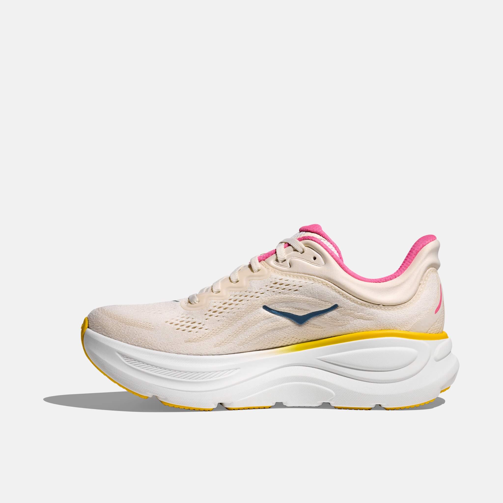 Pantofi sport bej-roz Hoka Bondi 9 de damă