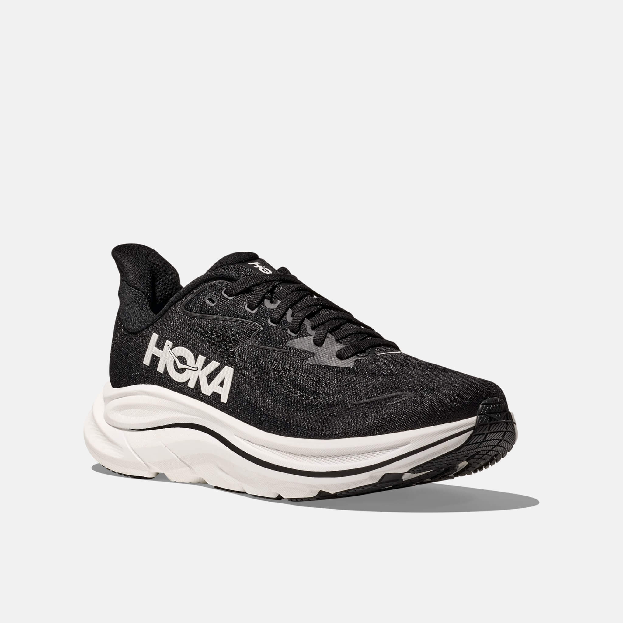 Pantofi sport alb-negru Hoka Clifton 10 bărbați