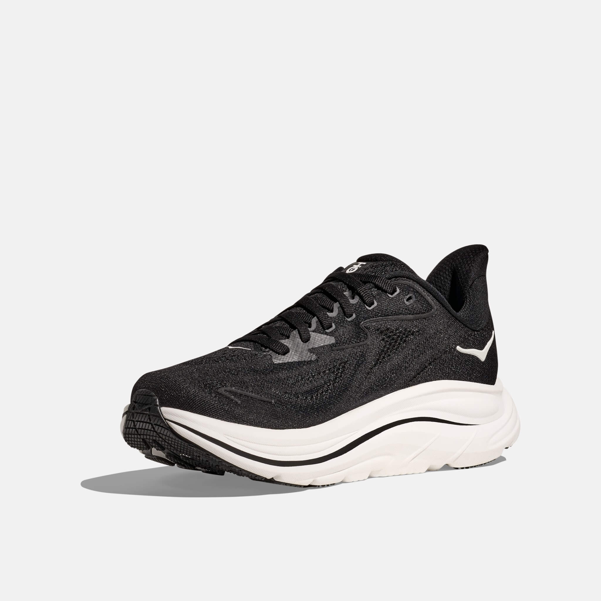 Pantofi sport alb-negru Hoka Clifton 10 bărbați