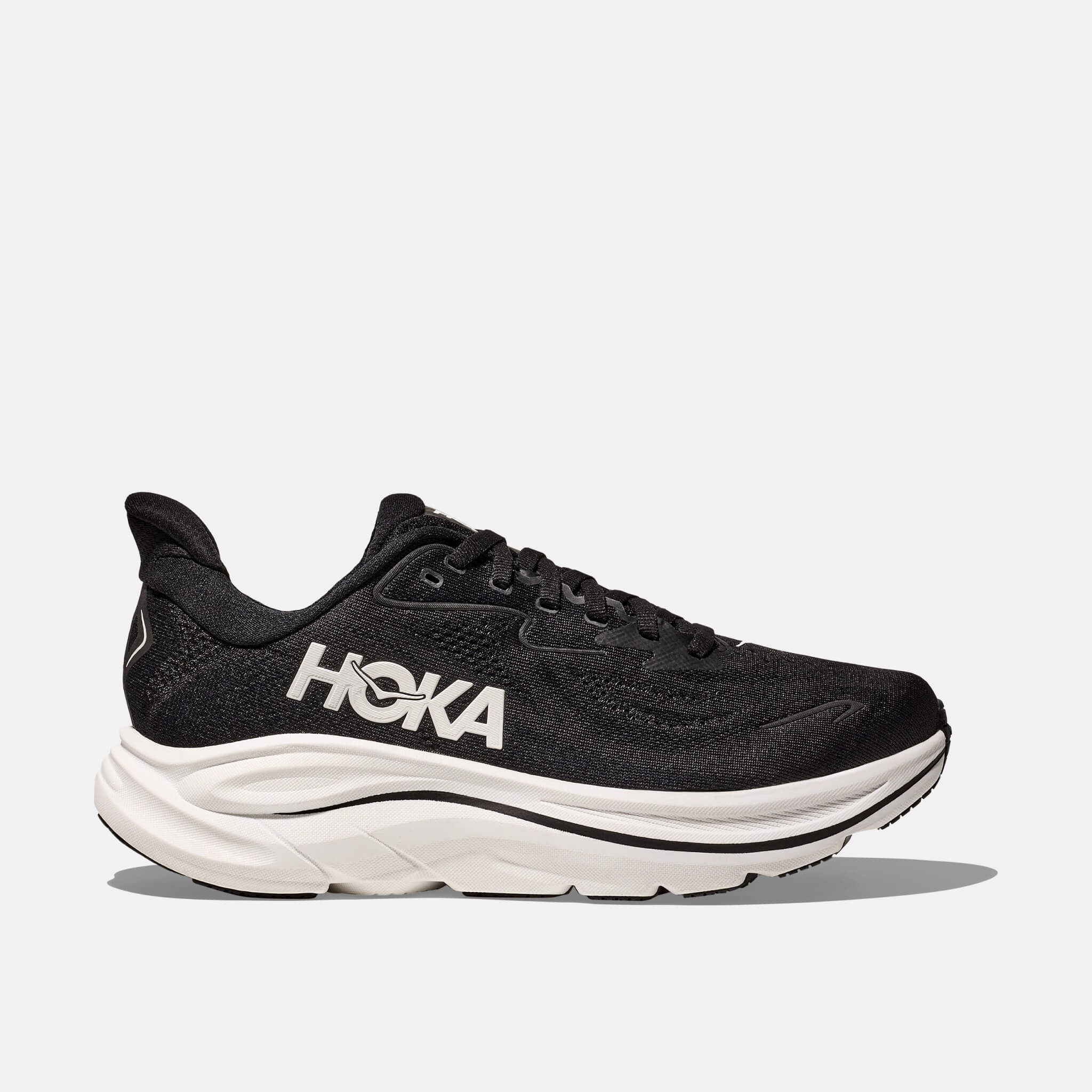 Pantofi sport alb-negru Hoka Clifton 10 de damă