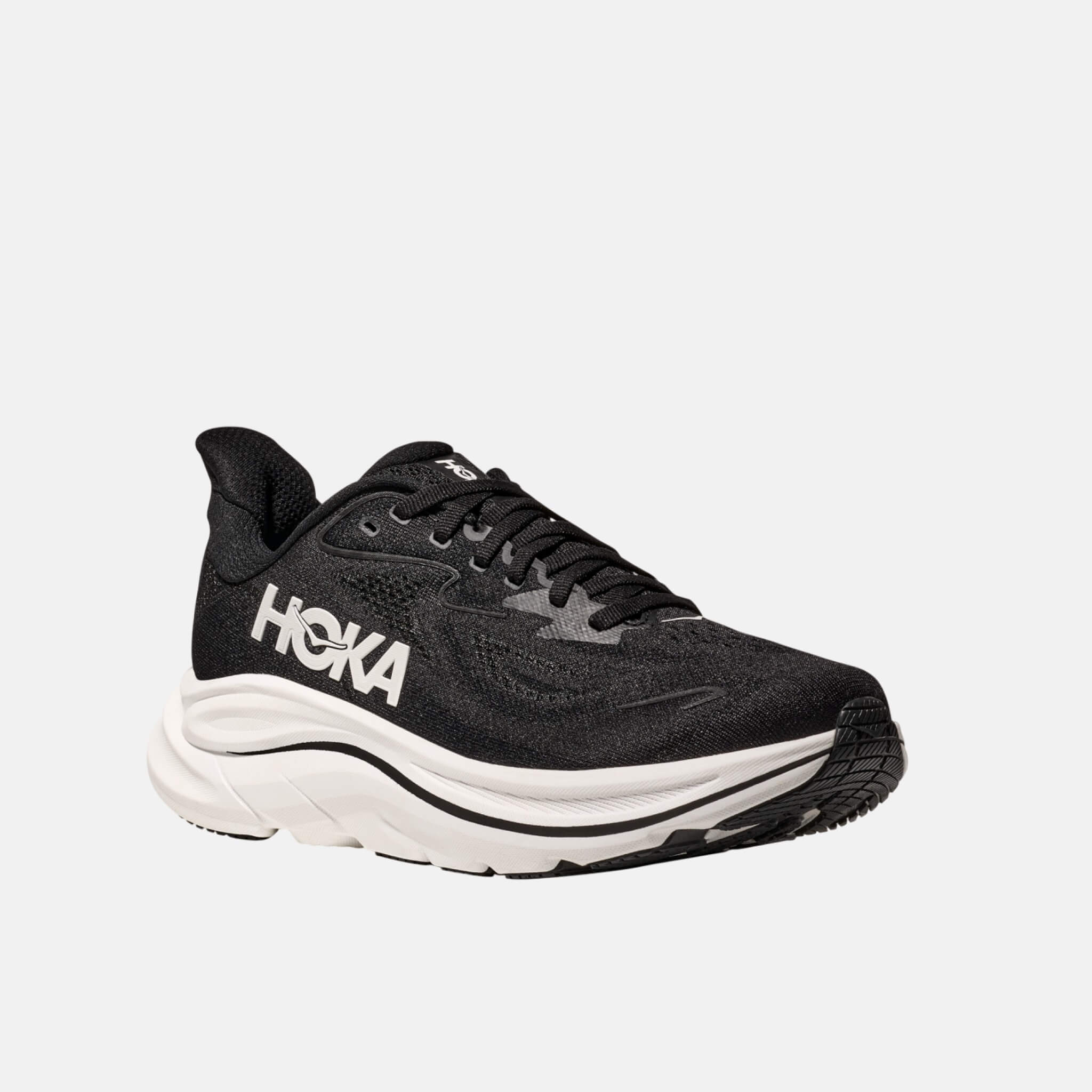 Pantofi sport alb-negru Hoka Clifton 10 de damă