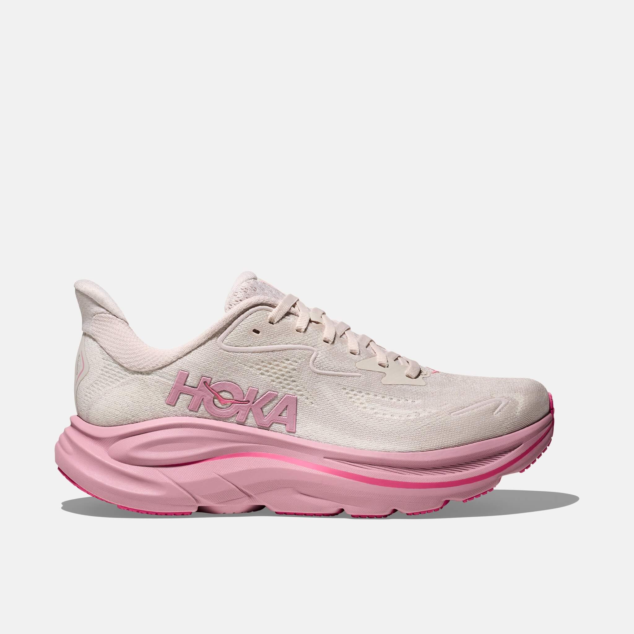 Pantofi sport crem-roz Hoka Clifton 10 de damă