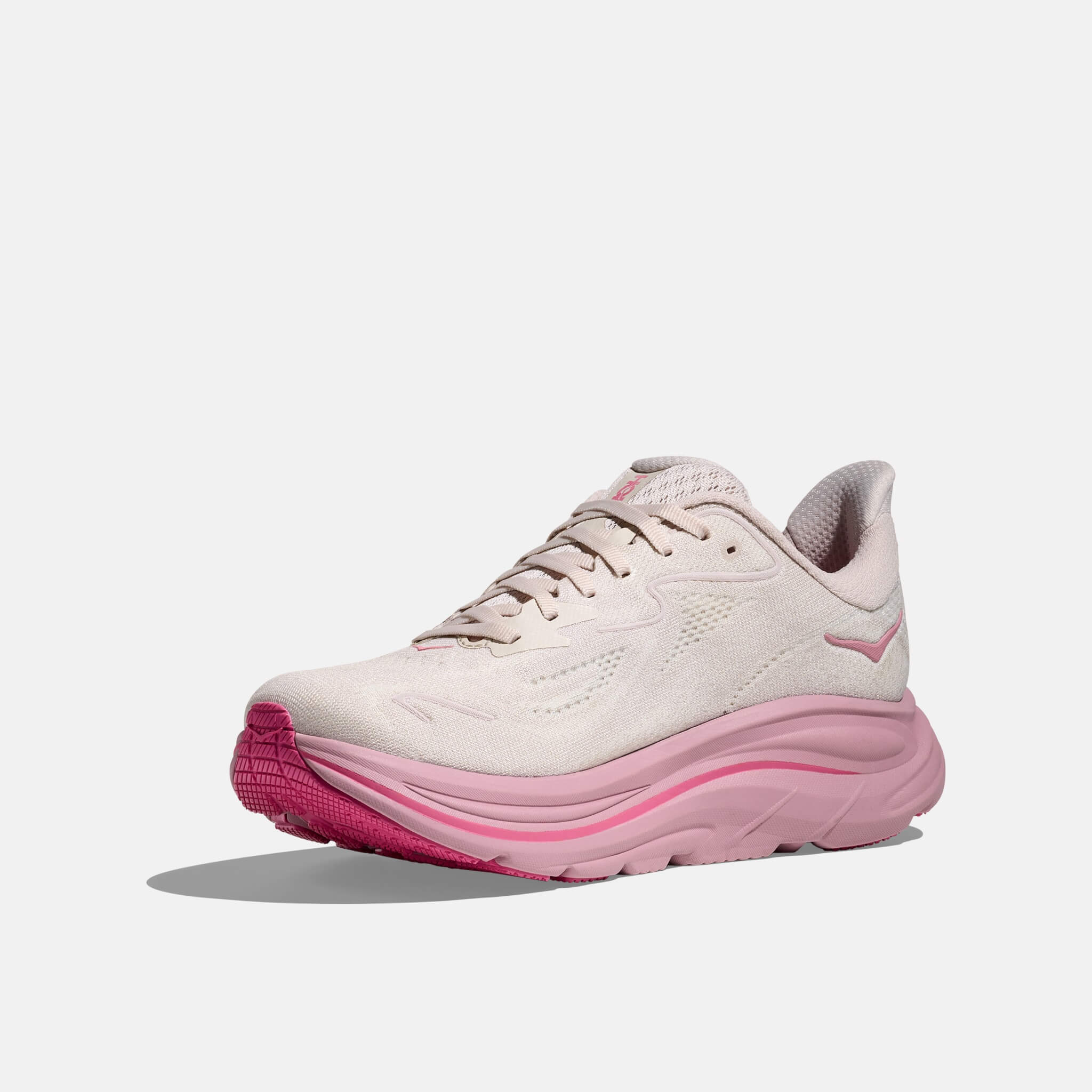 Pantofi sport crem-roz Hoka Clifton 10 de damă