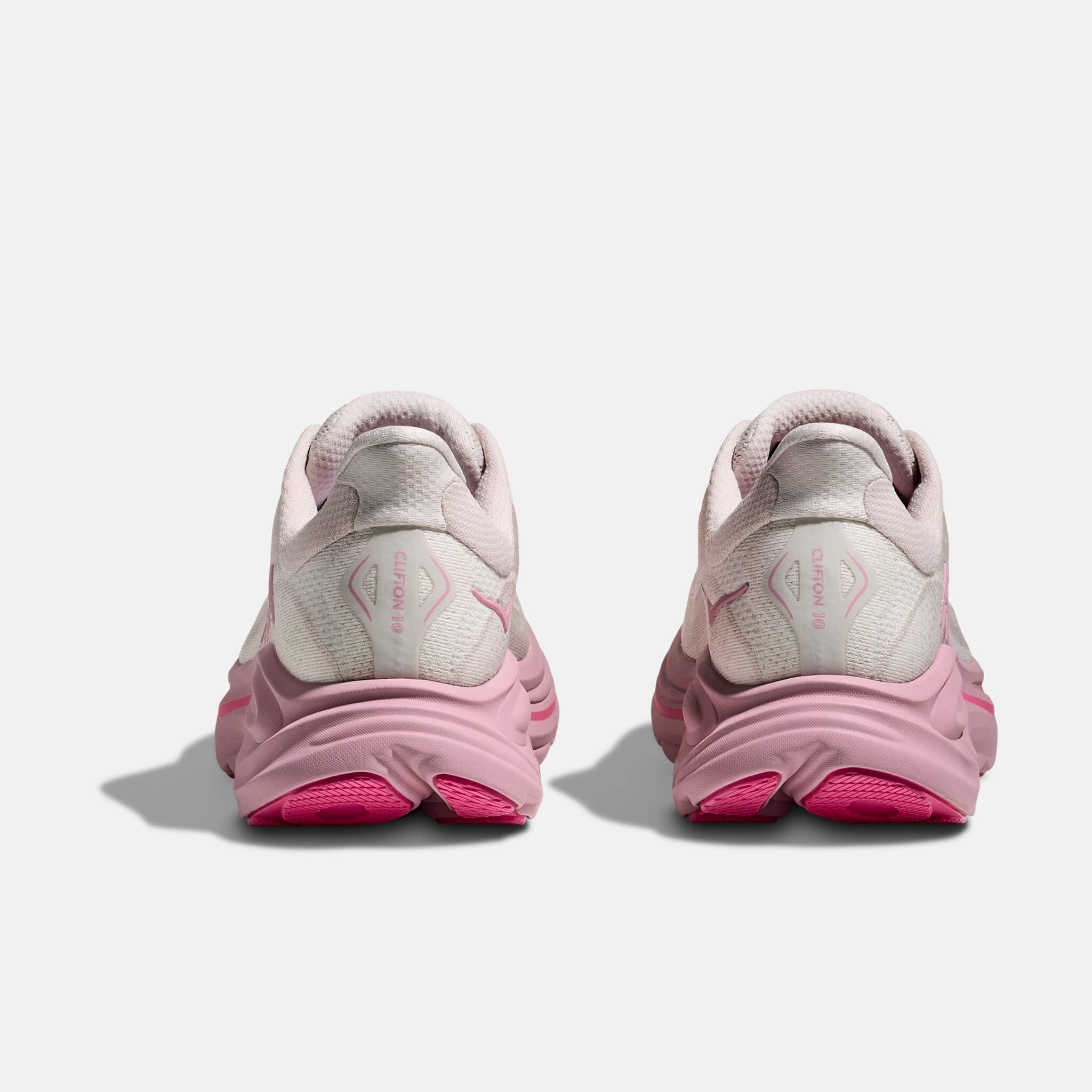 Pantofi sport crem-roz Hoka Clifton 10 de damă