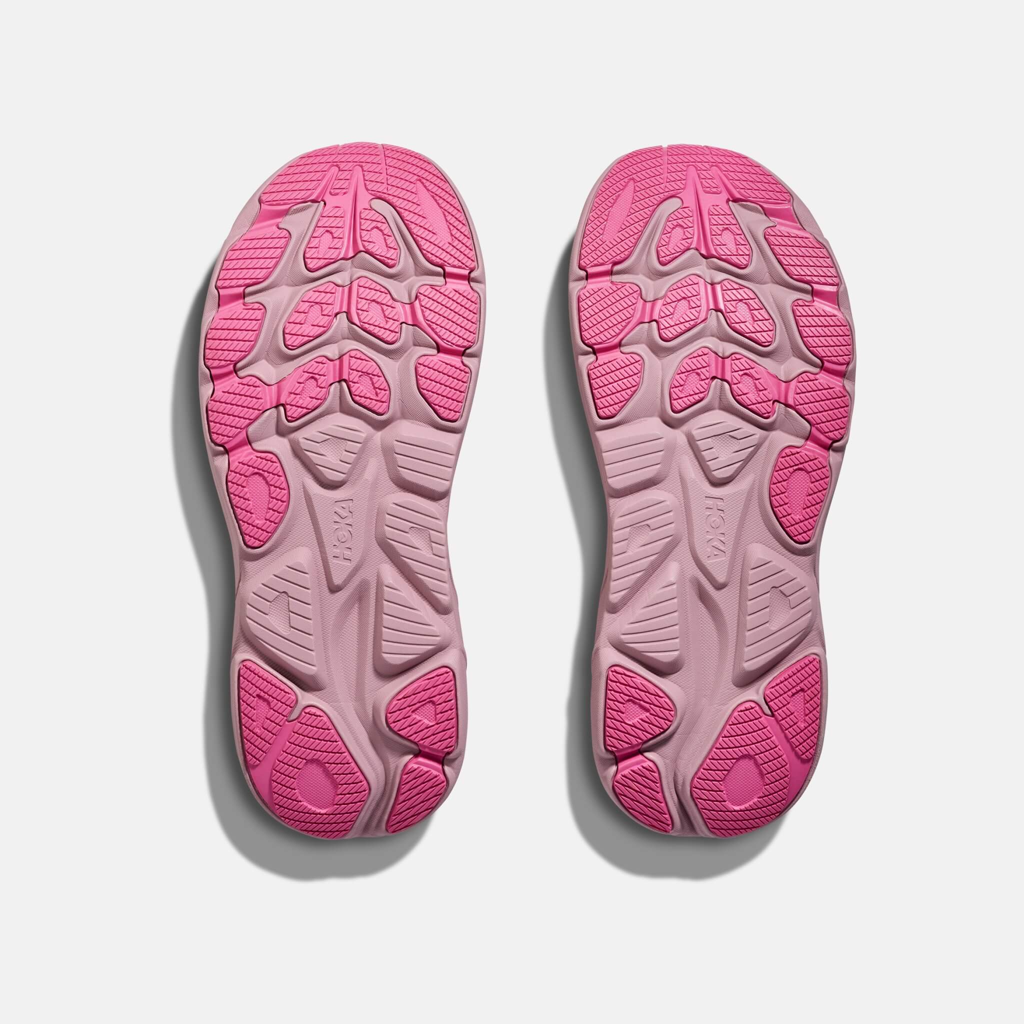 Pantofi sport crem-roz Hoka Clifton 10 de damă