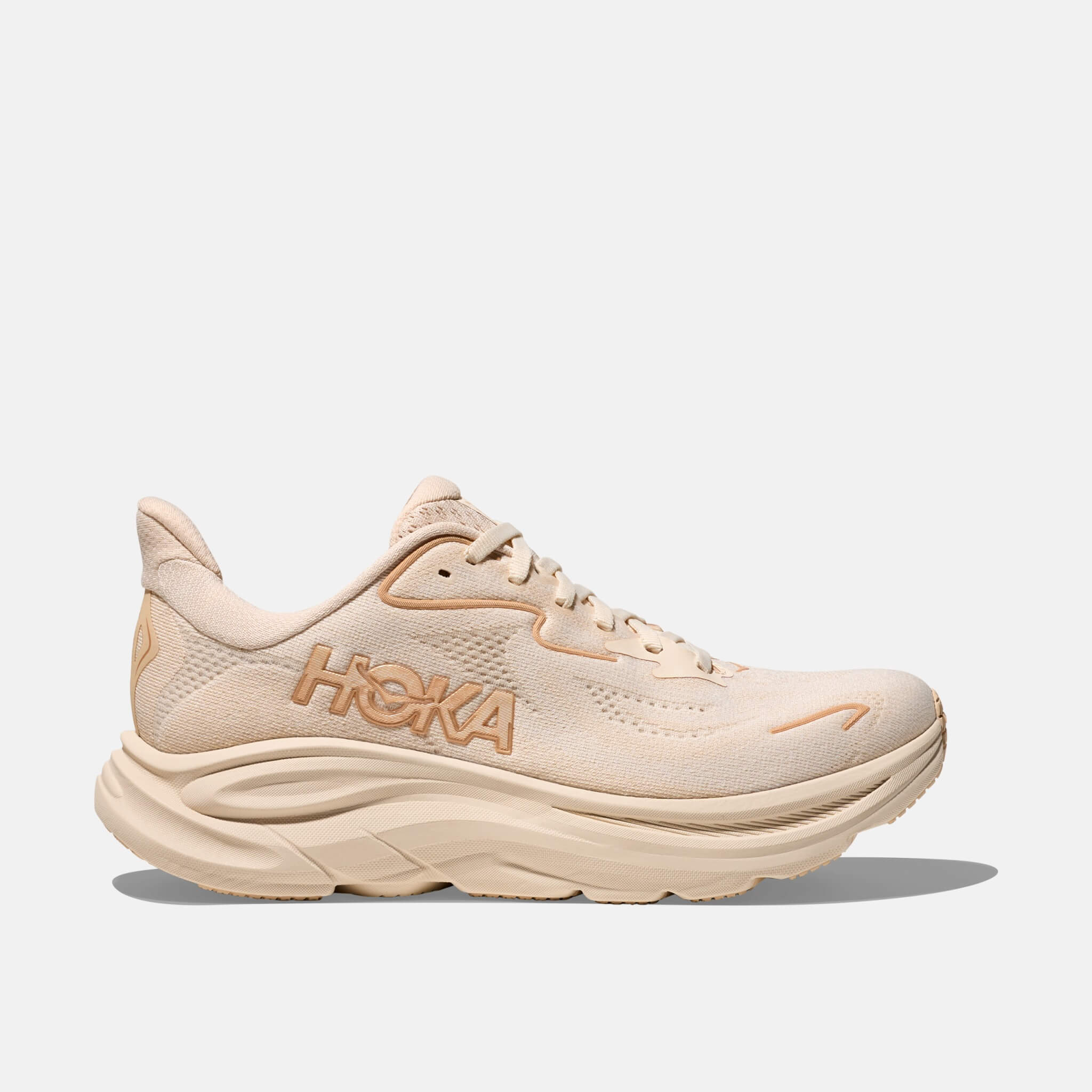 Pantofi sport bej Hoka Clifton 10 de damă