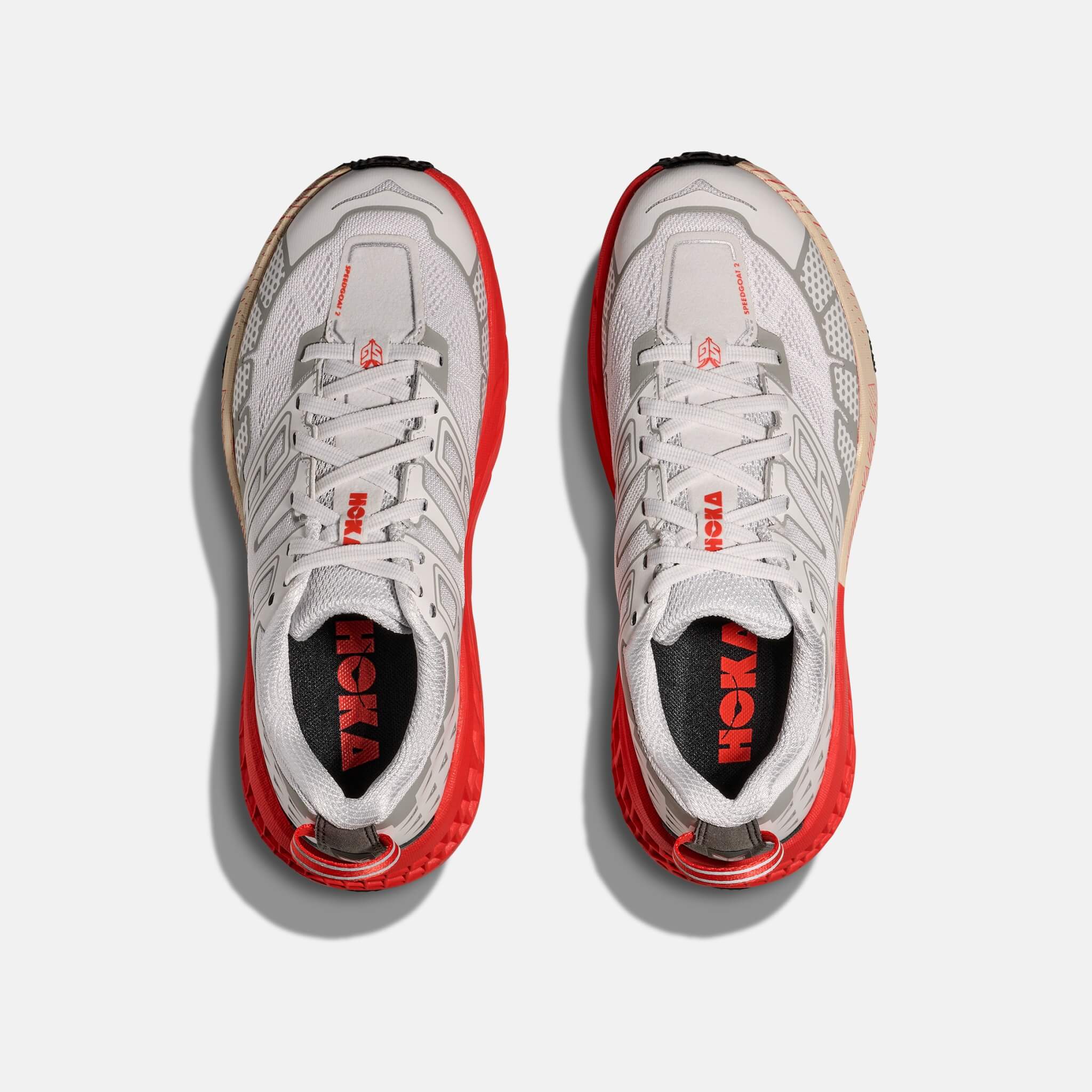 Pantofi sport gri-roșu Hoka Speedgoat 2 unisex