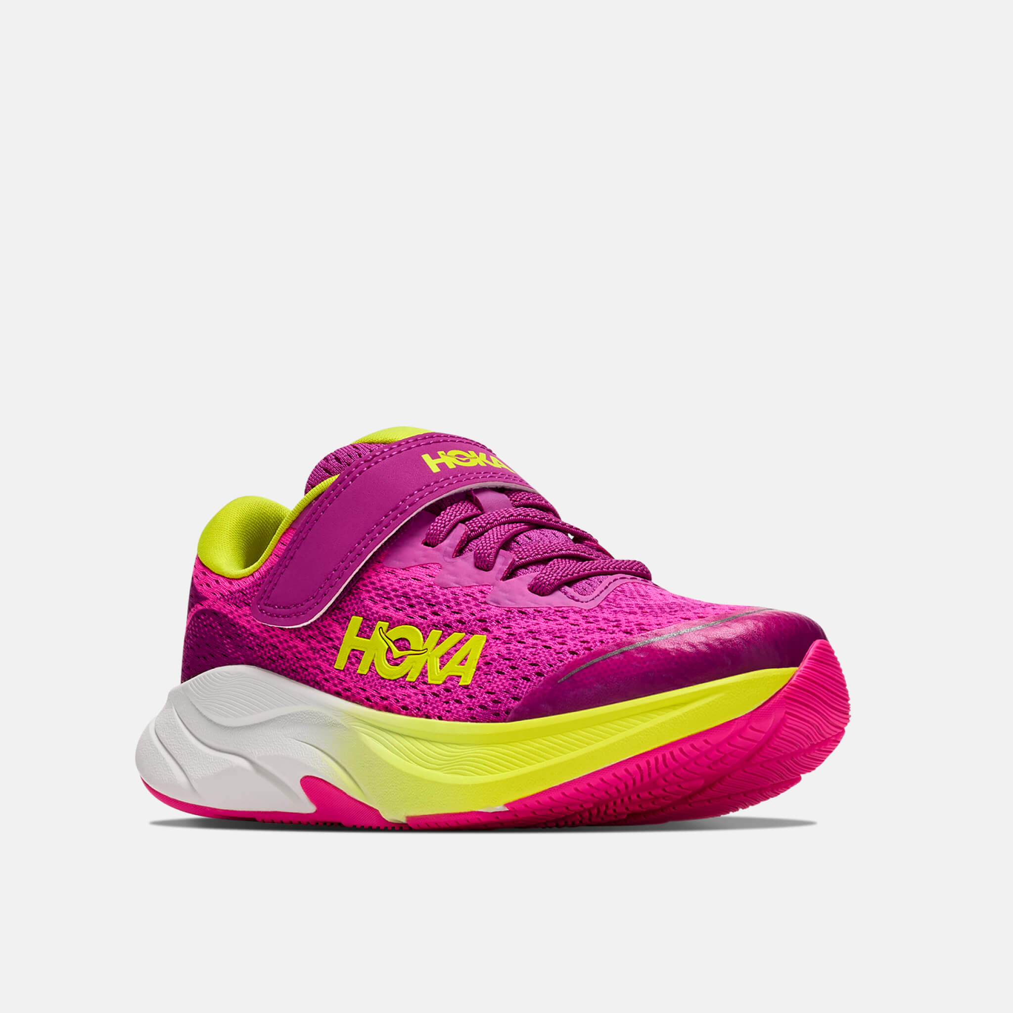Pantofi sport roz-galben Hoka Rincon 4 copii