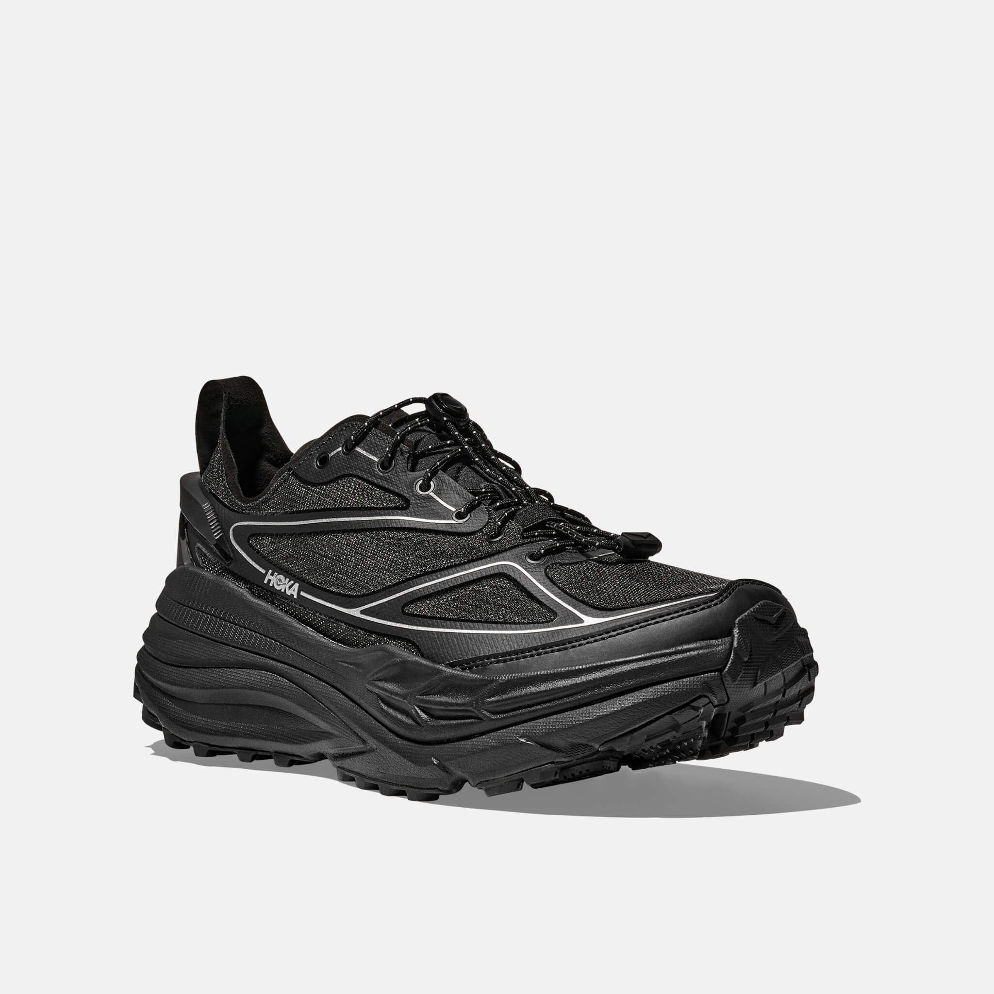 Pantofi sport negru-argintiu Hoka Stinson One7 unisex