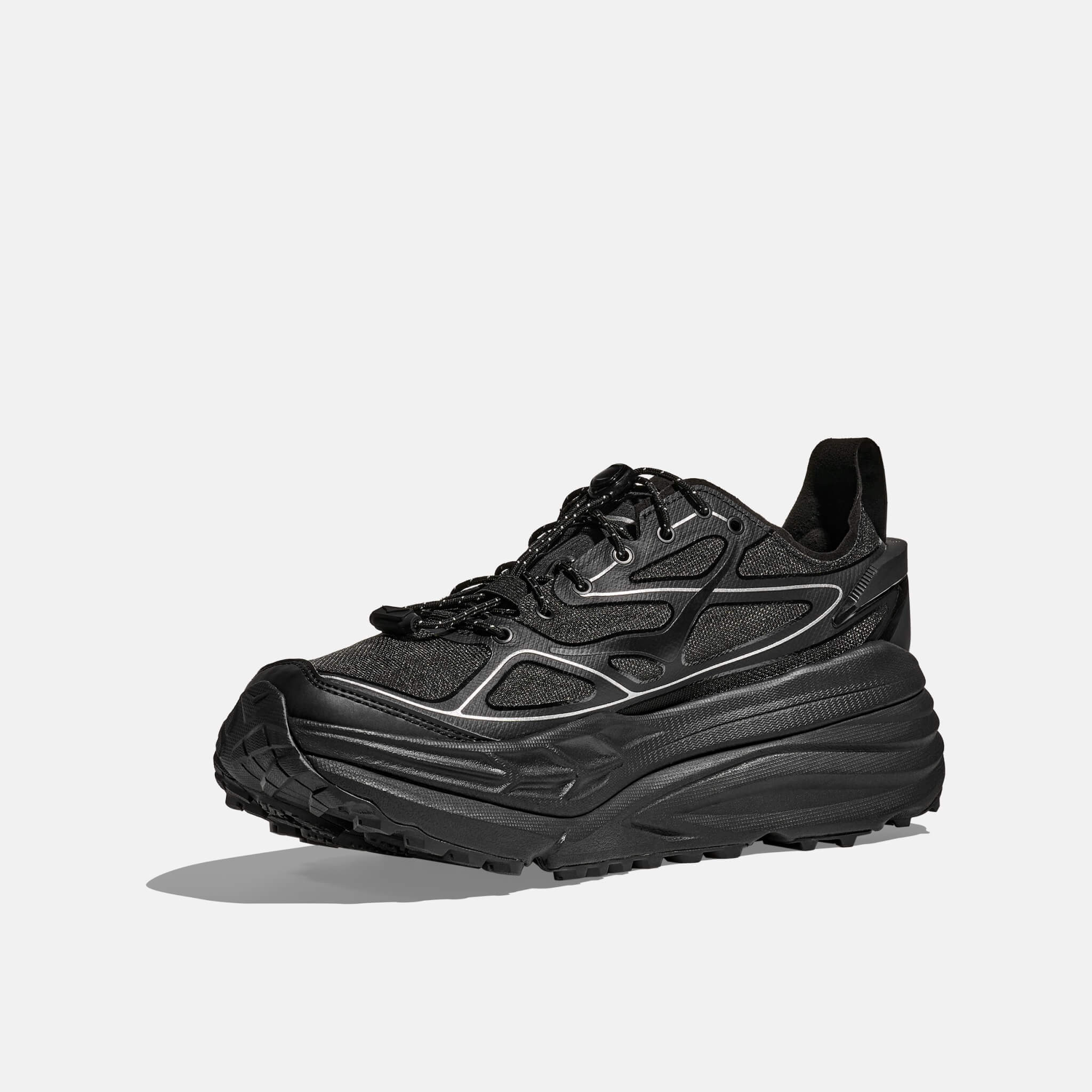 Pantofi sport negru-argintiu Hoka Stinson One7 unisex