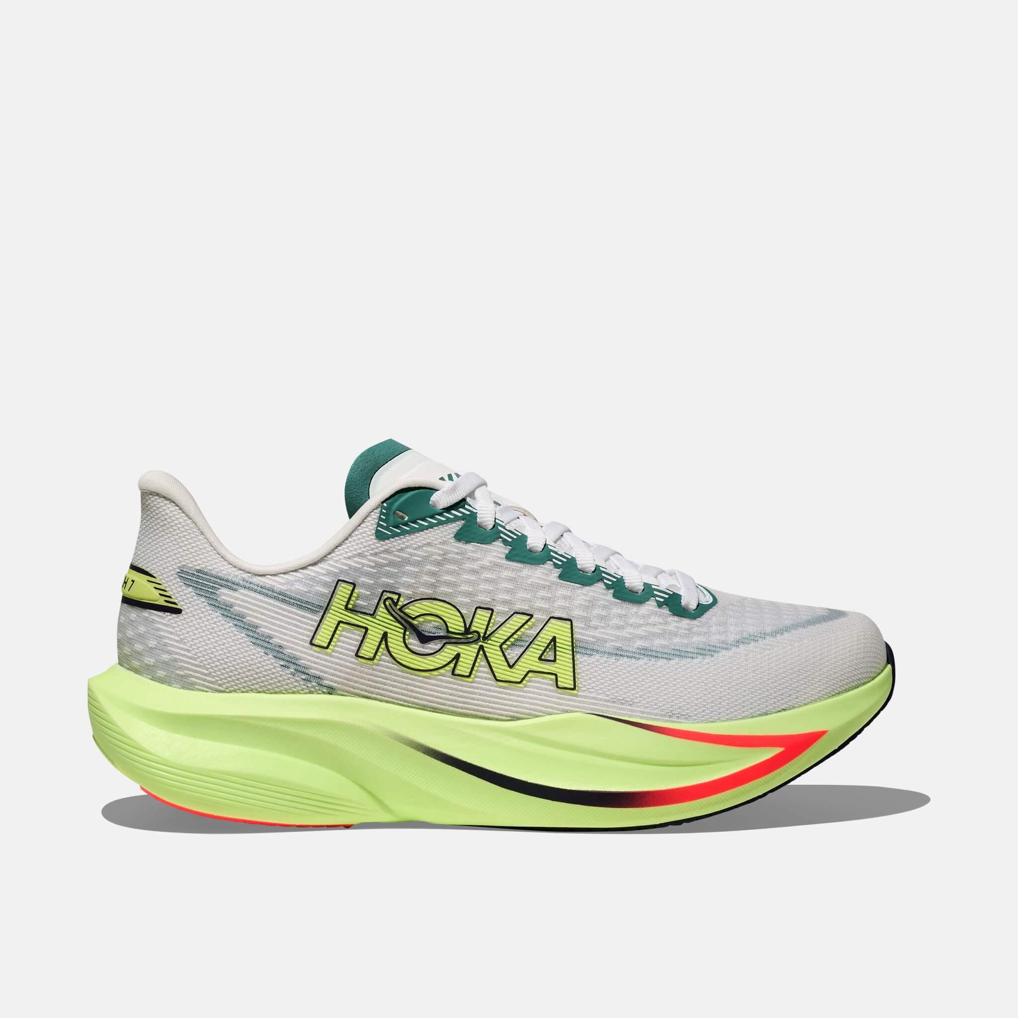 Pantofi de alergare gri-verde Hoka Mach 7  bărbați