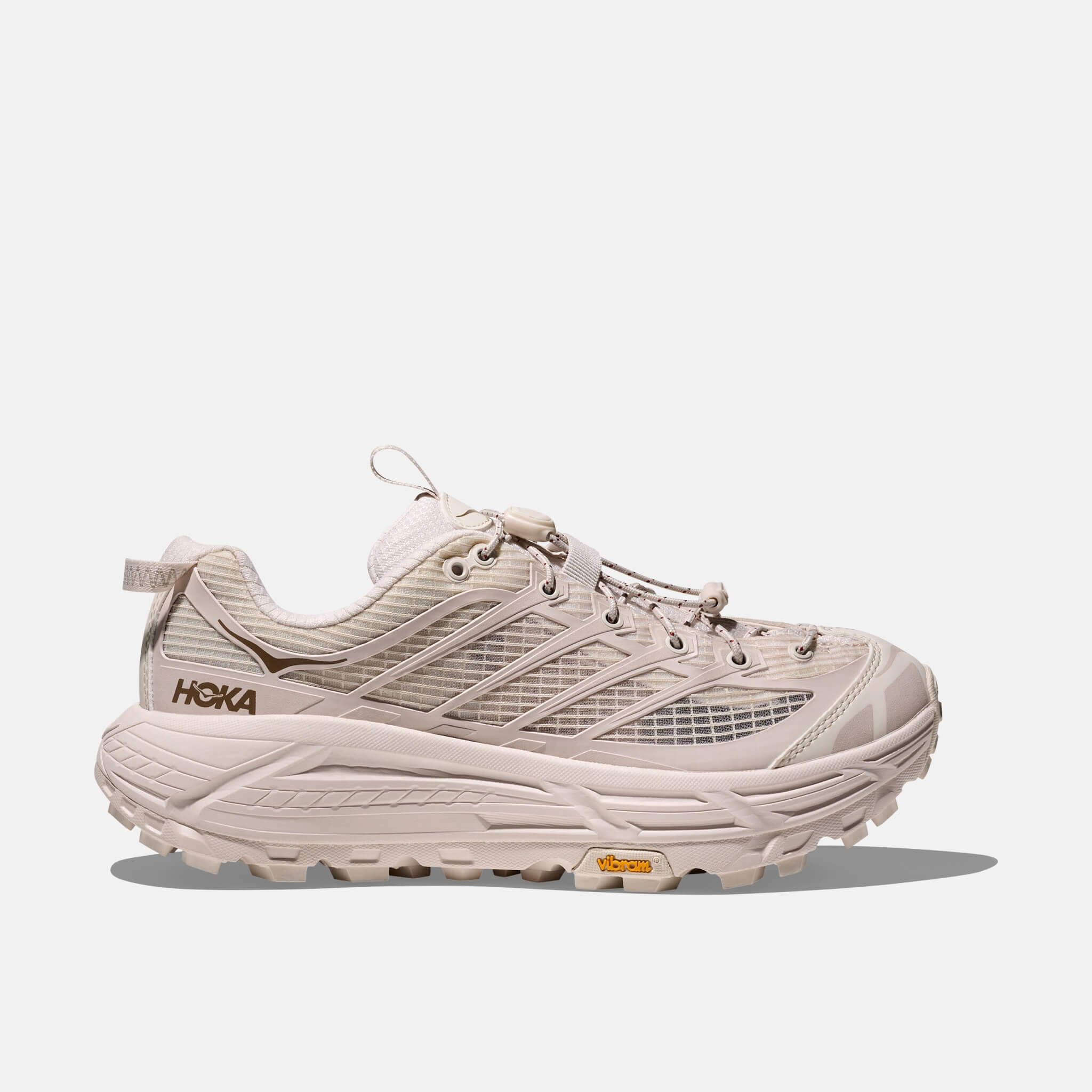 Pantofi sport crem Hoka Mafate Three2 Grid unisex