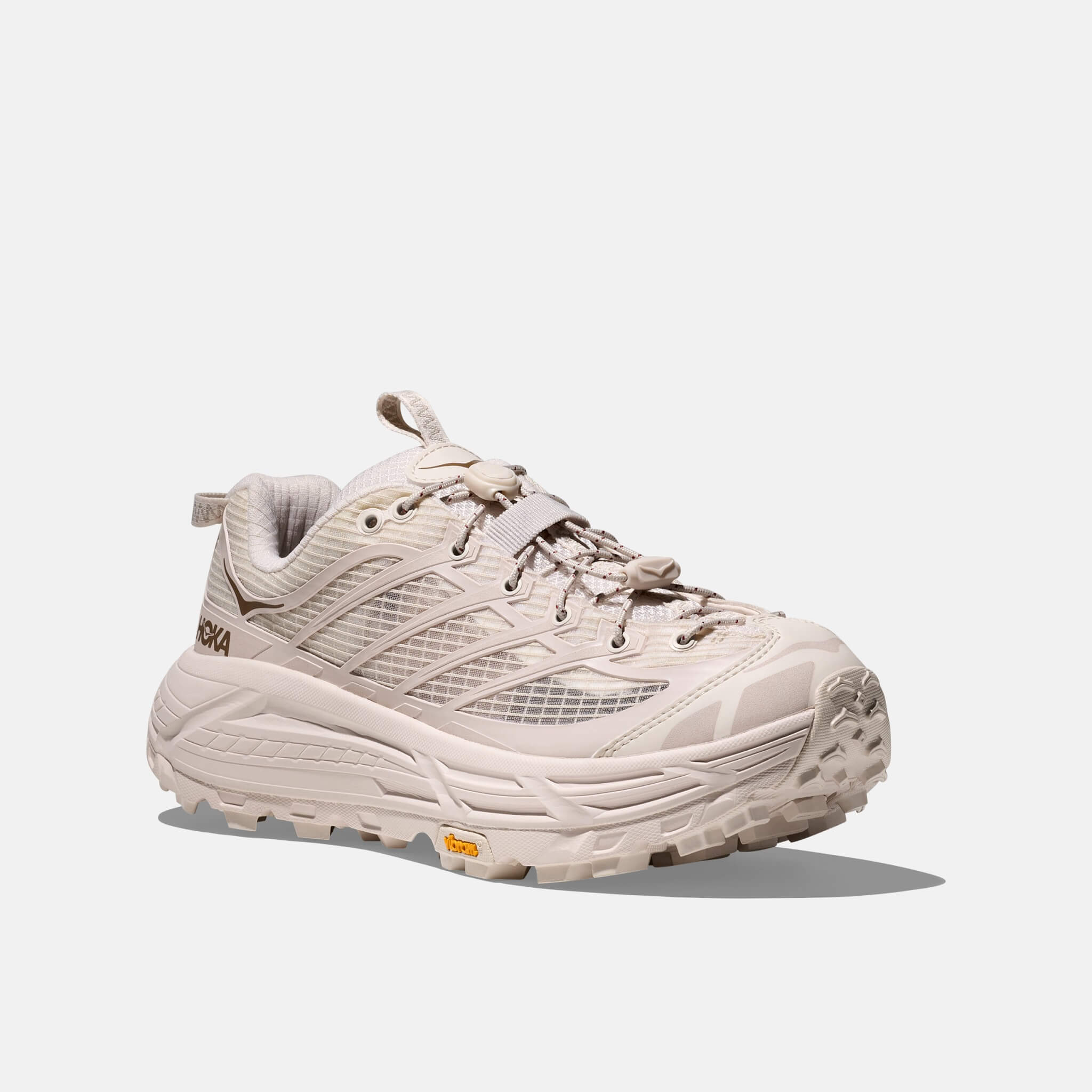 Pantofi sport crem Hoka Mafate Three2 Grid unisex