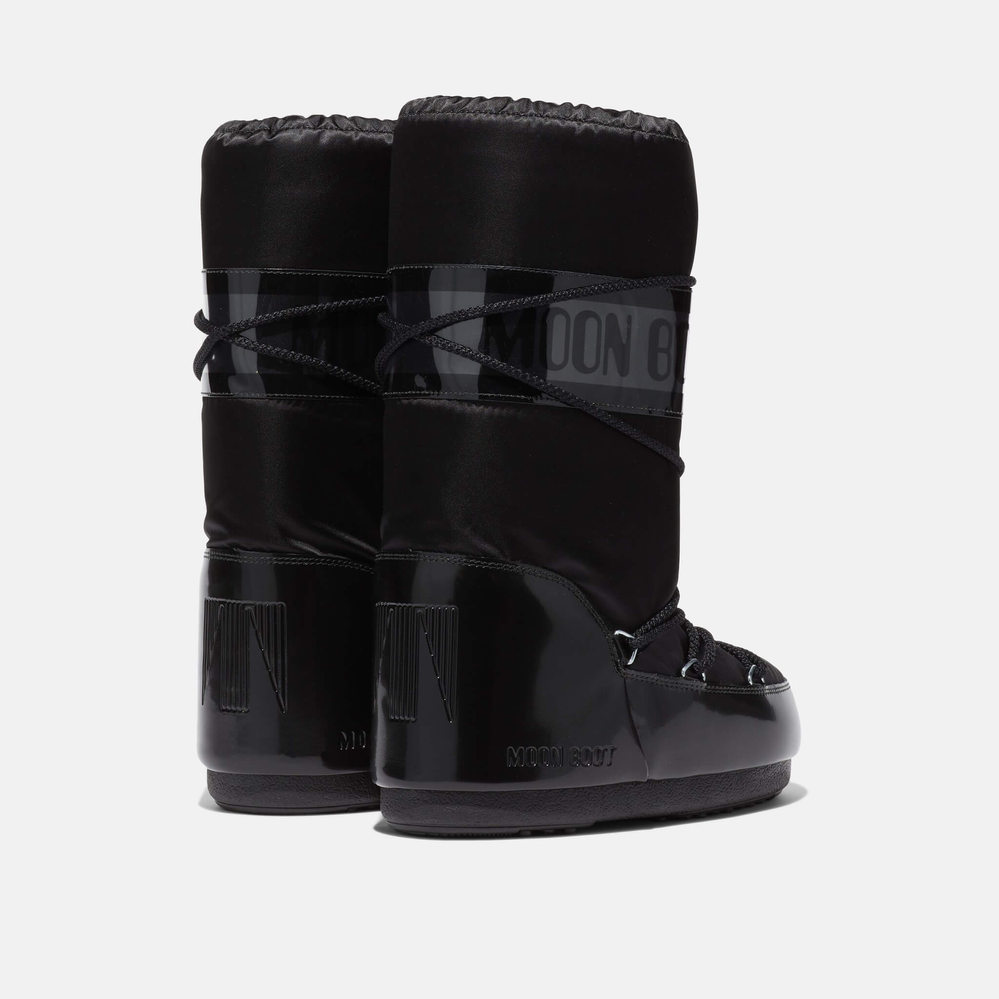 Cizme de iarnă negre Moon Boot Glance de damă