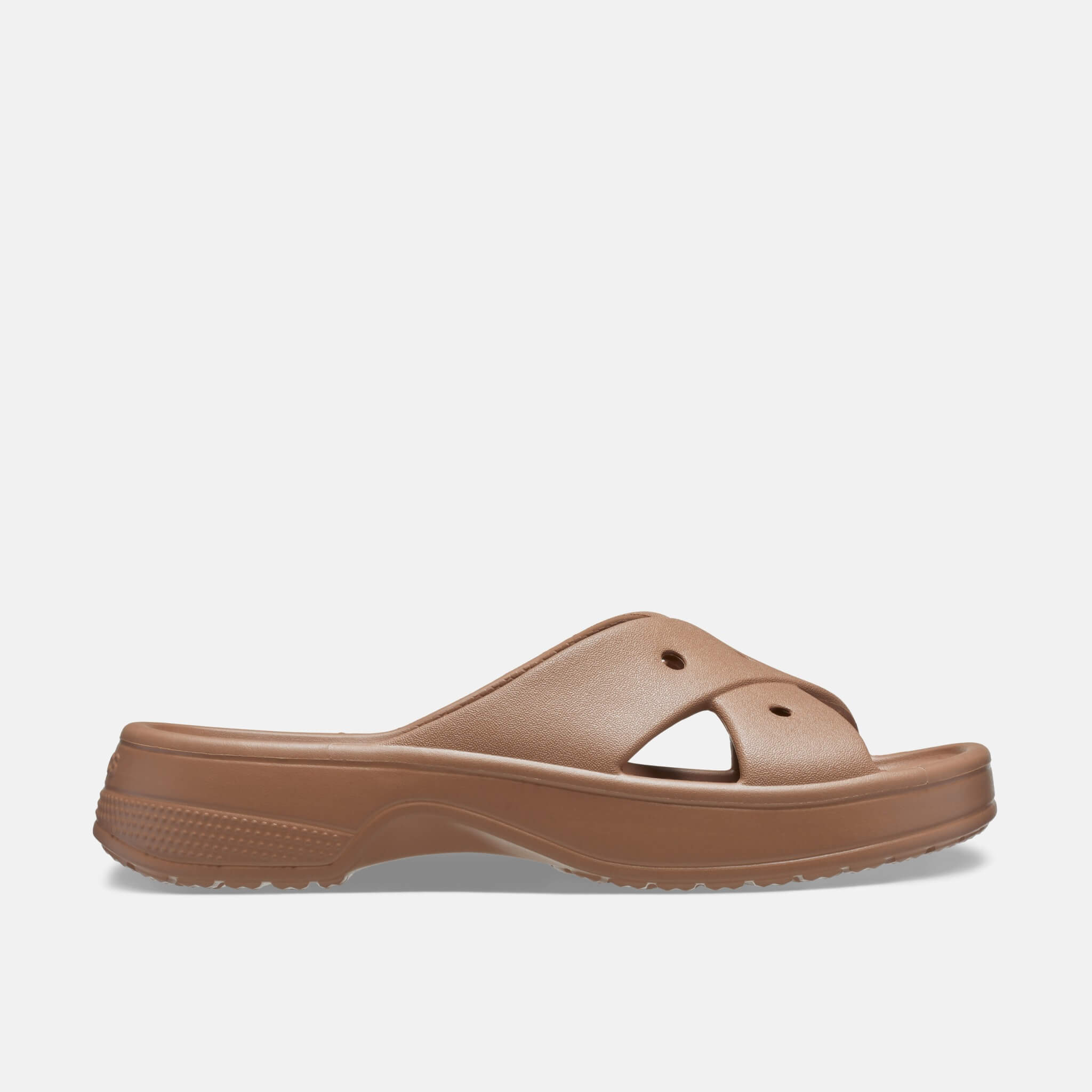 Classic Womens Cross Strap Milk Chocolate