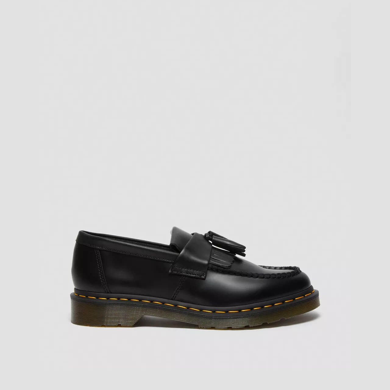 Mocasini negri Dr. Martens Adrian Yellow Stitch