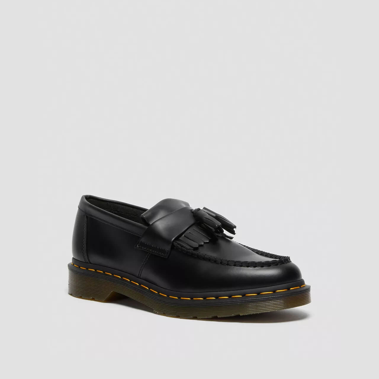 Mocasini negri Dr. Martens Adrian Yellow Stitch