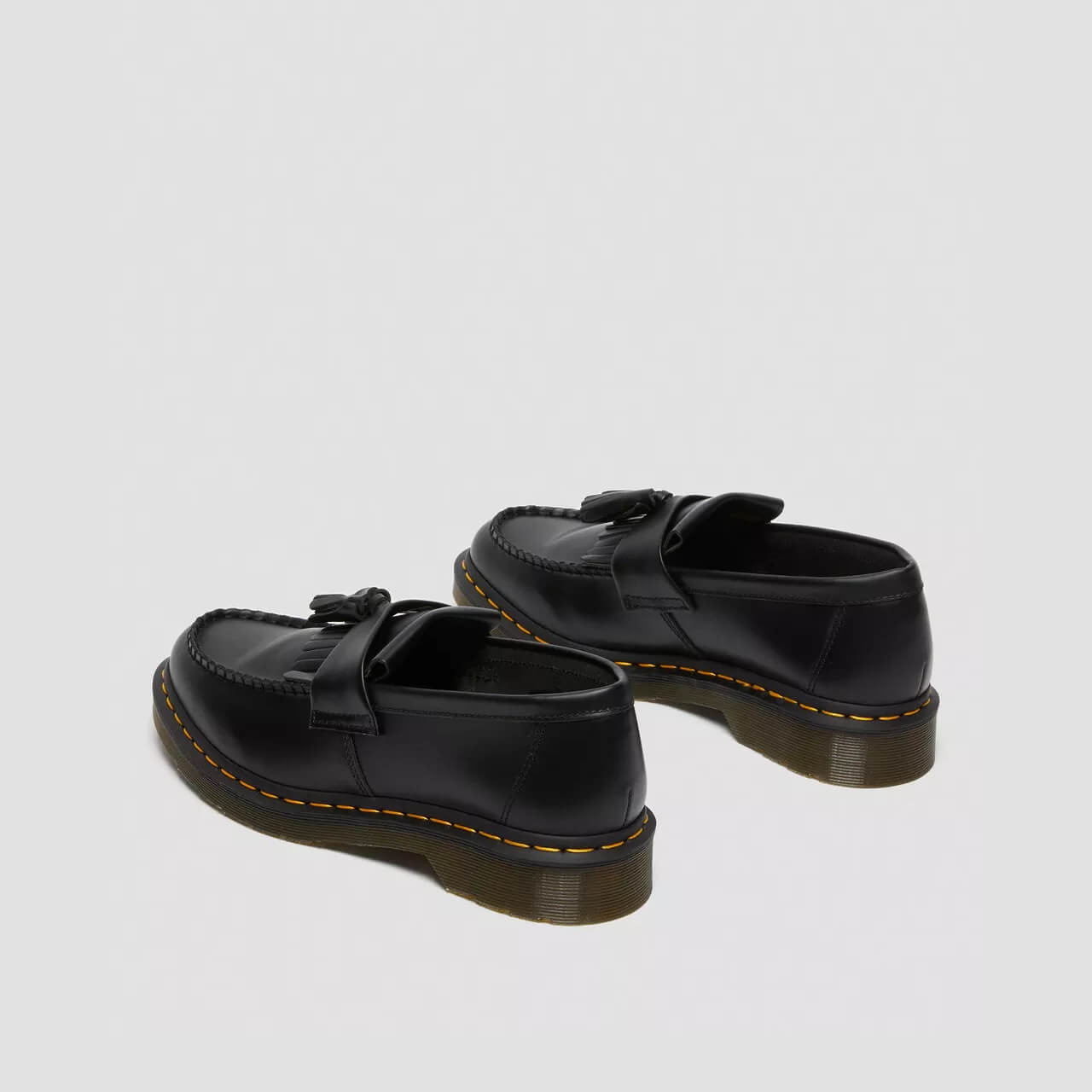 Mocasini negri Dr. Martens Adrian Yellow Stitch