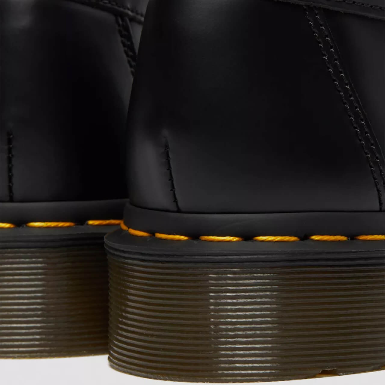 Mocasini negri Dr. Martens Adrian Yellow Stitch