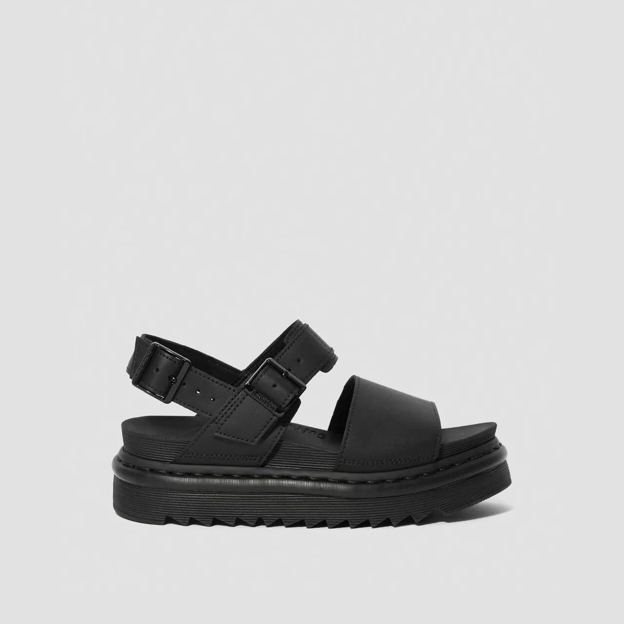 Sandale negre Dr. Martens Voss de damă