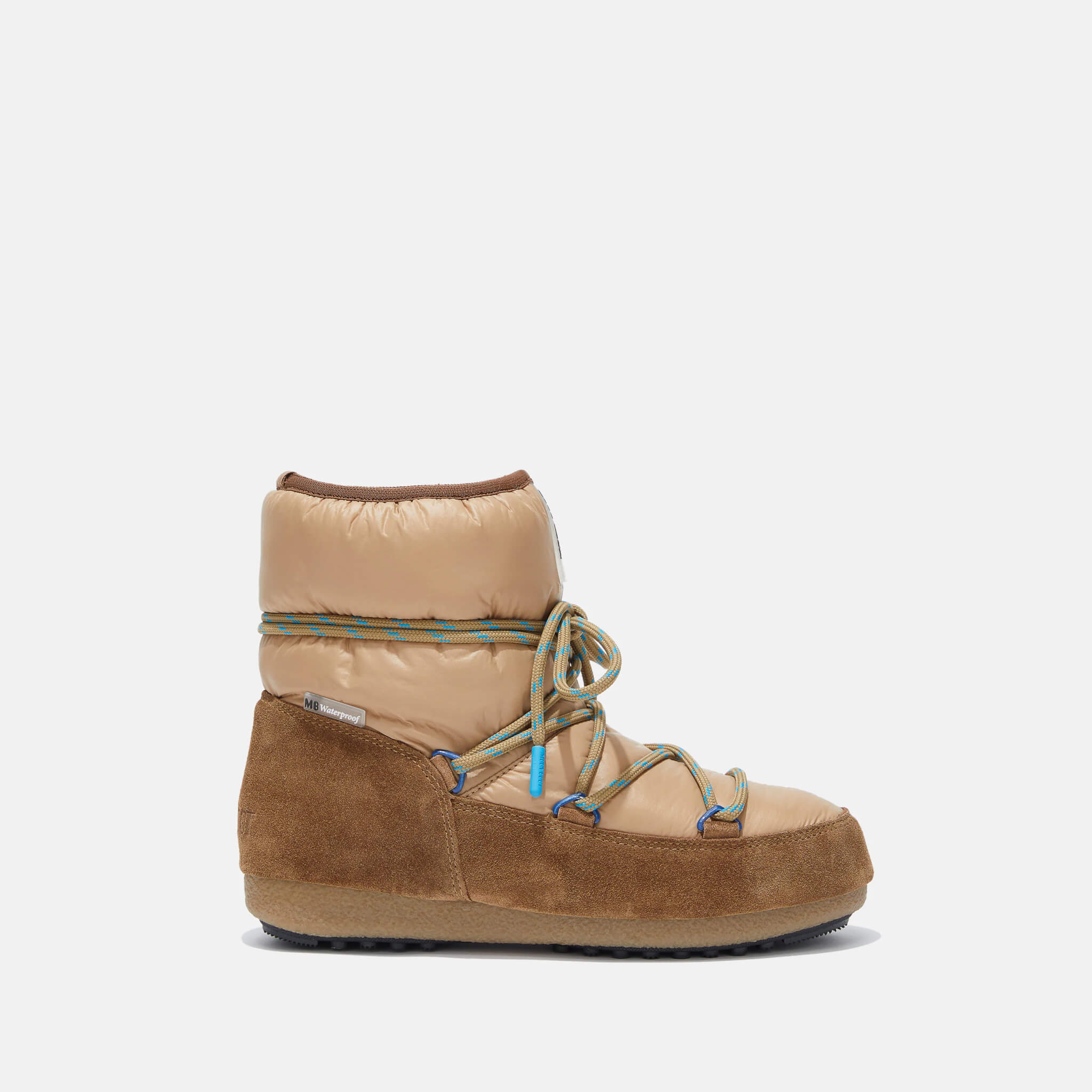 Cizme de iarnă maro Moon Boot Low Suede Nylon de damă