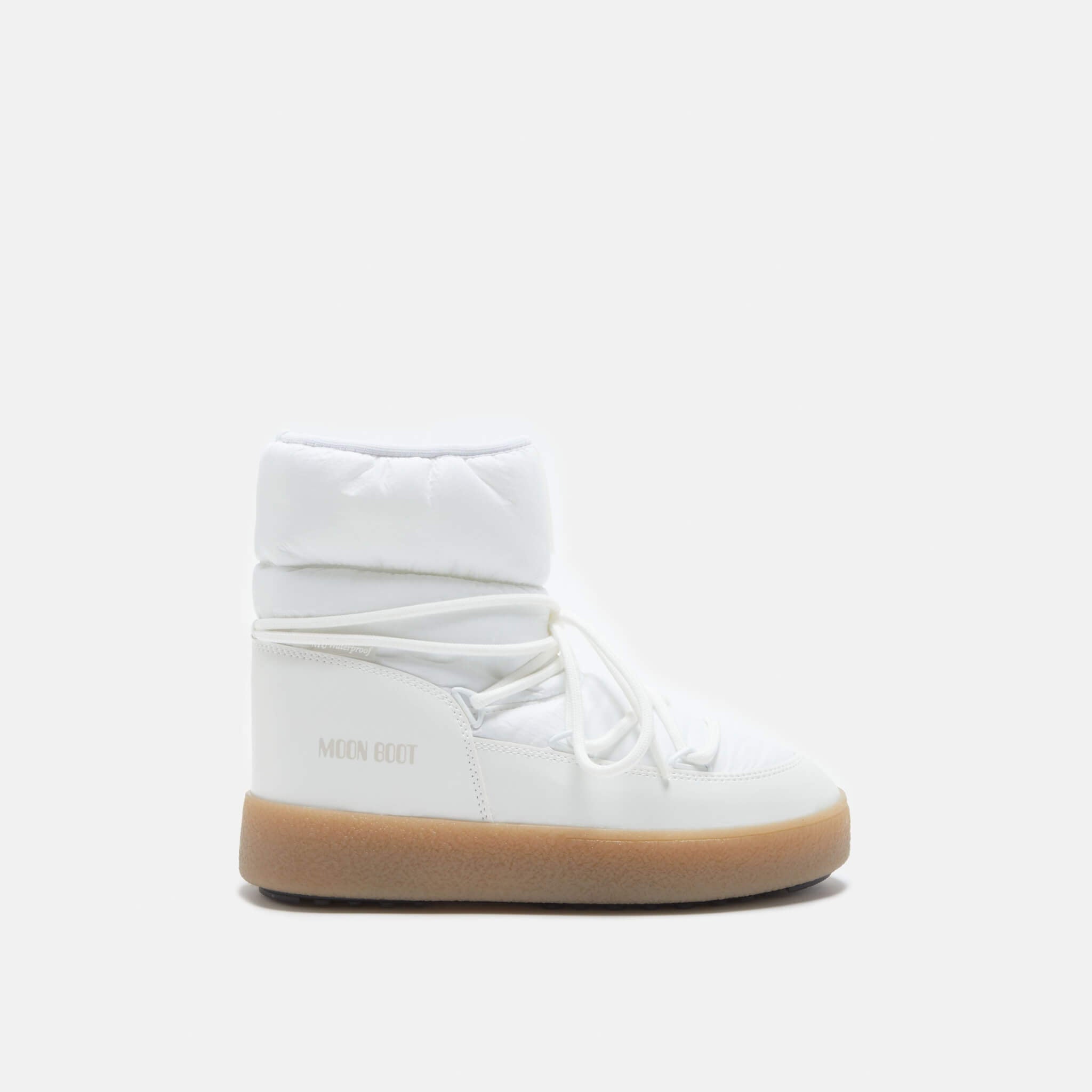 Cizme de iarnă albe Moon Boot Ltrack Low Nylon WP de damă