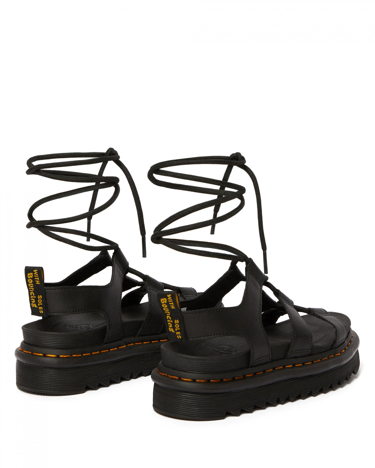 Sandale negre Dr. Martens Nartilla de damă